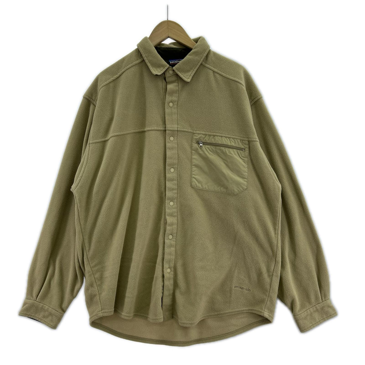 長袖シャツ 00s Made In Canada fleece shirt L L ベージュ