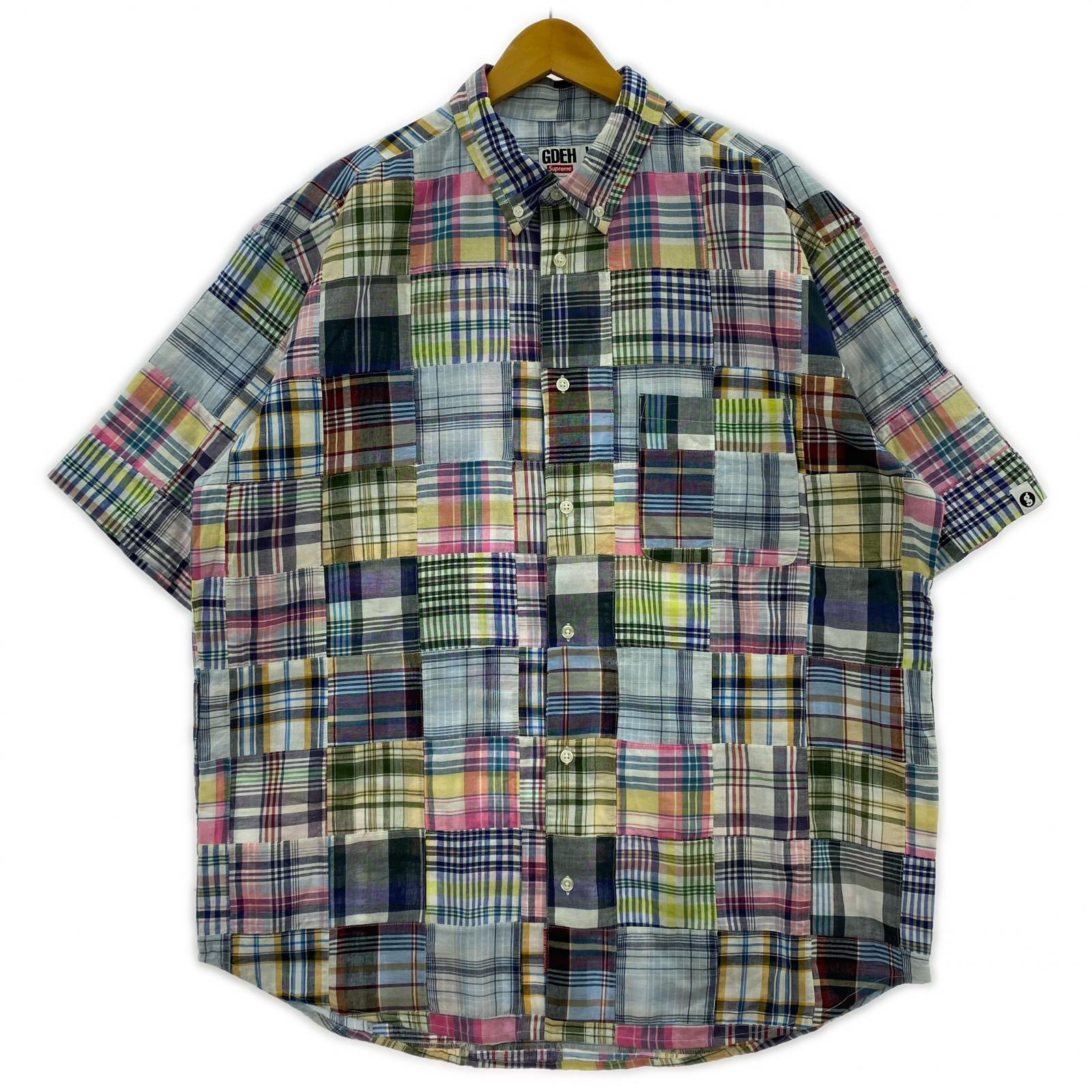 半袖シャツ GOODENOUGH Patchwork Madras S/S Shirt L マルチカラー