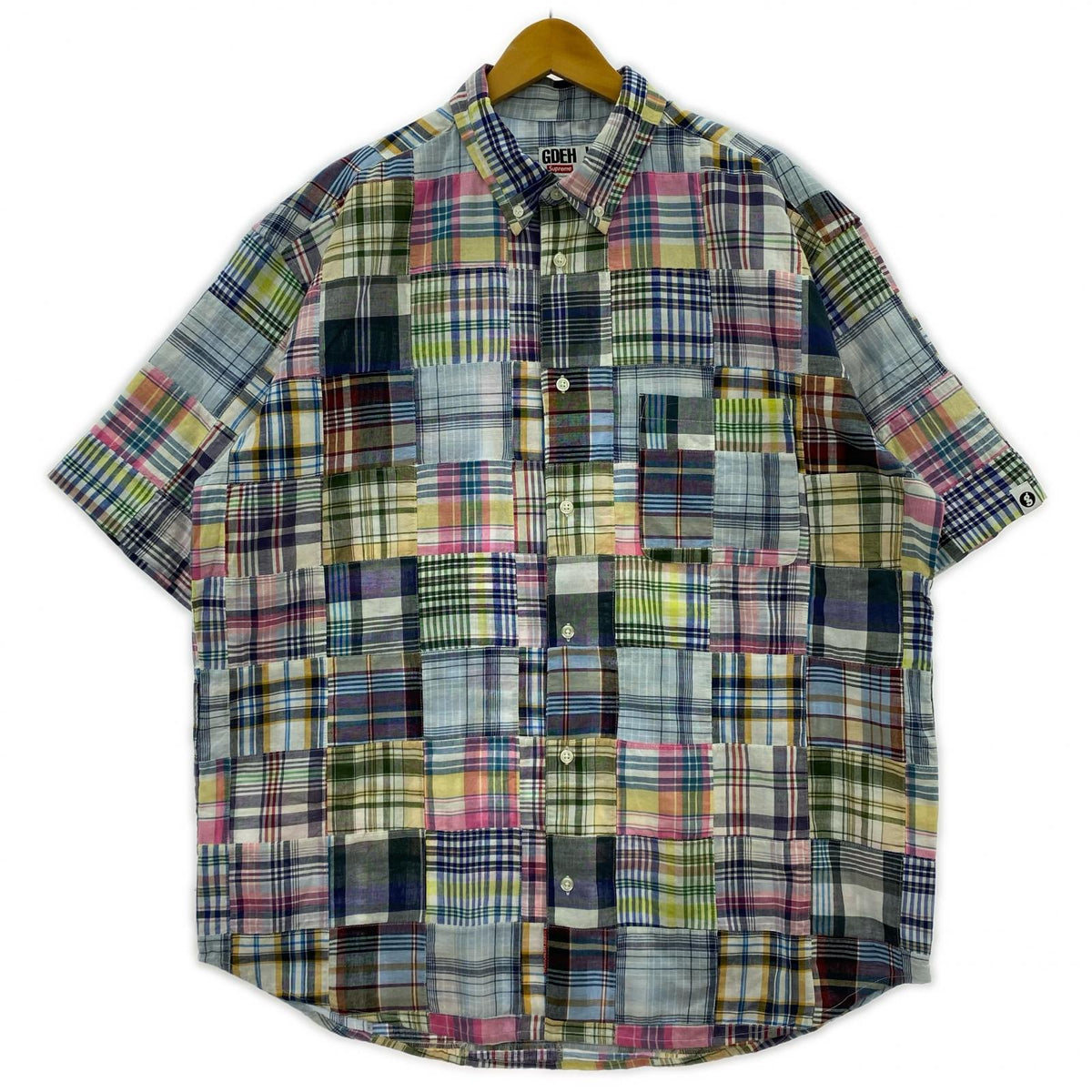 半袖シャツ GOODENOUGH Patchwork Madras S/S Shirt L マルチカラー