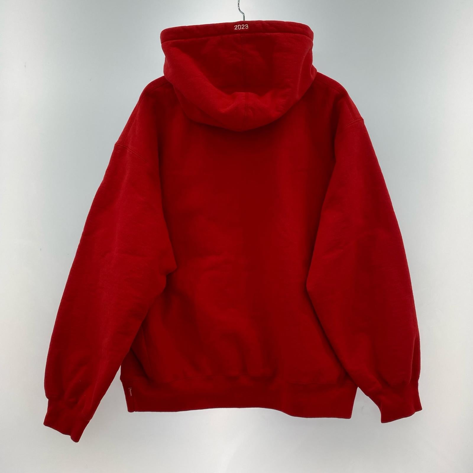 パーカー Box Logo Hooded Sweatshirt FW23 L レッド