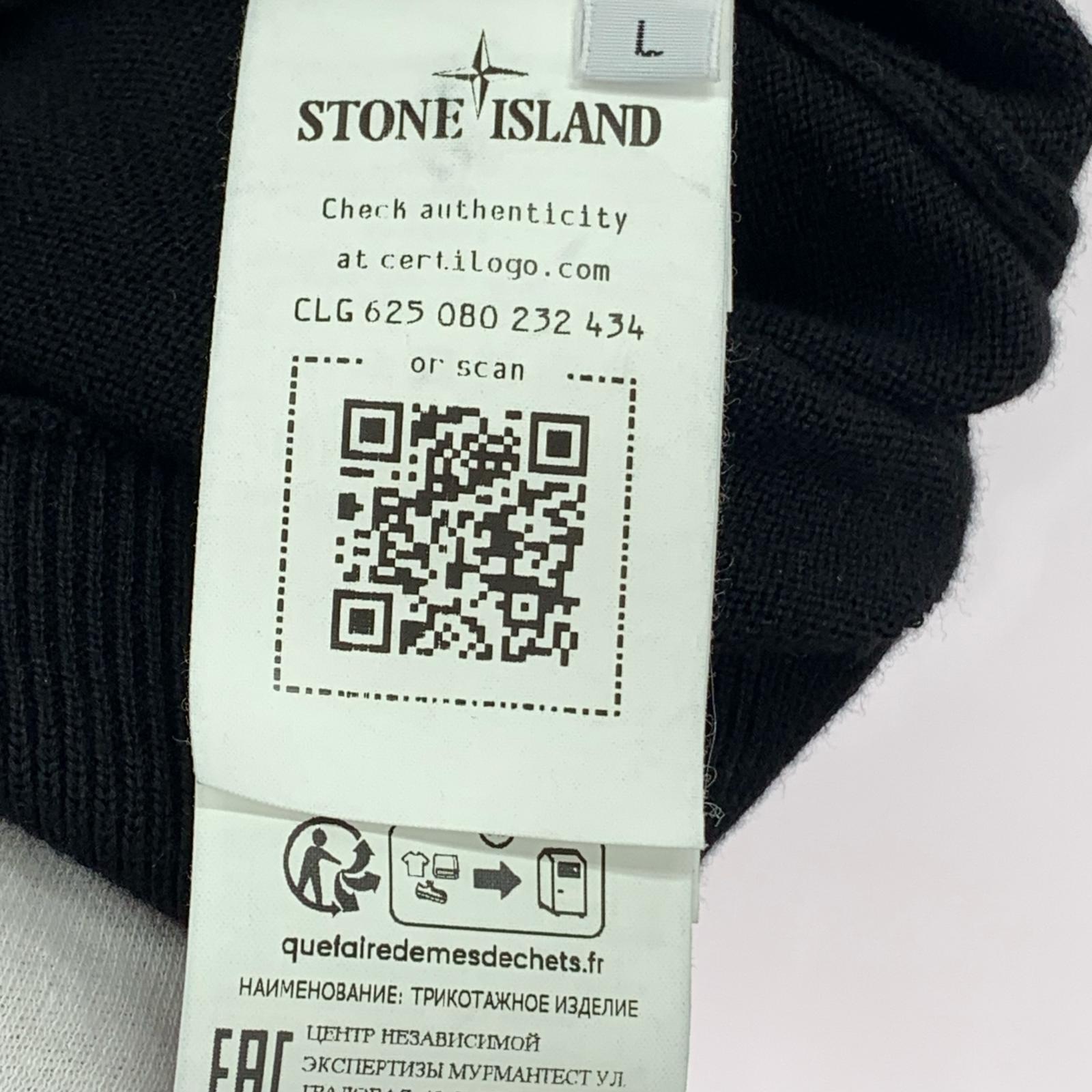 ニット 24ss ORGANIC COTTON CREWNECK KNIT/L L ブラック