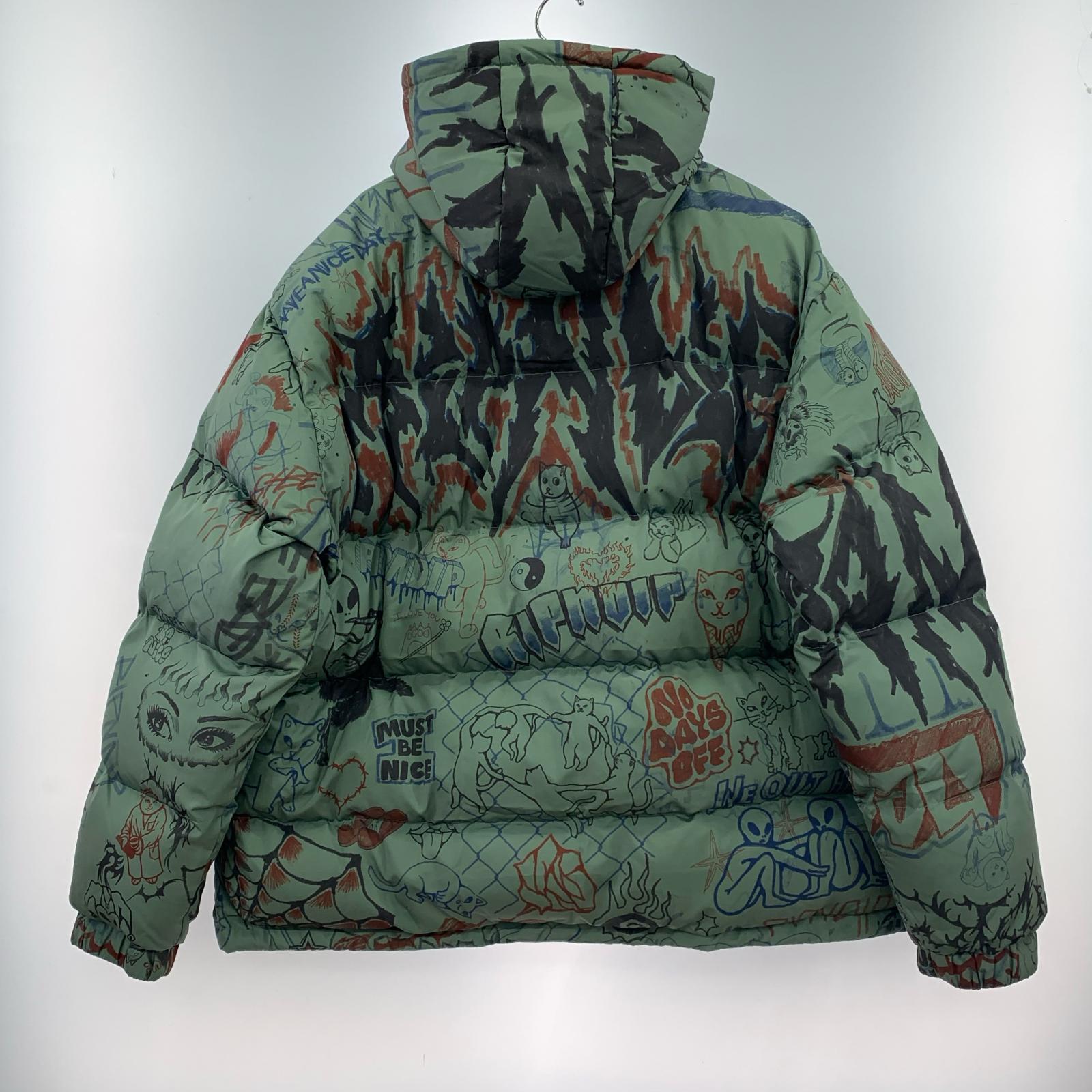 ダウンジャケット MARKER PUFFER XXL グリーン