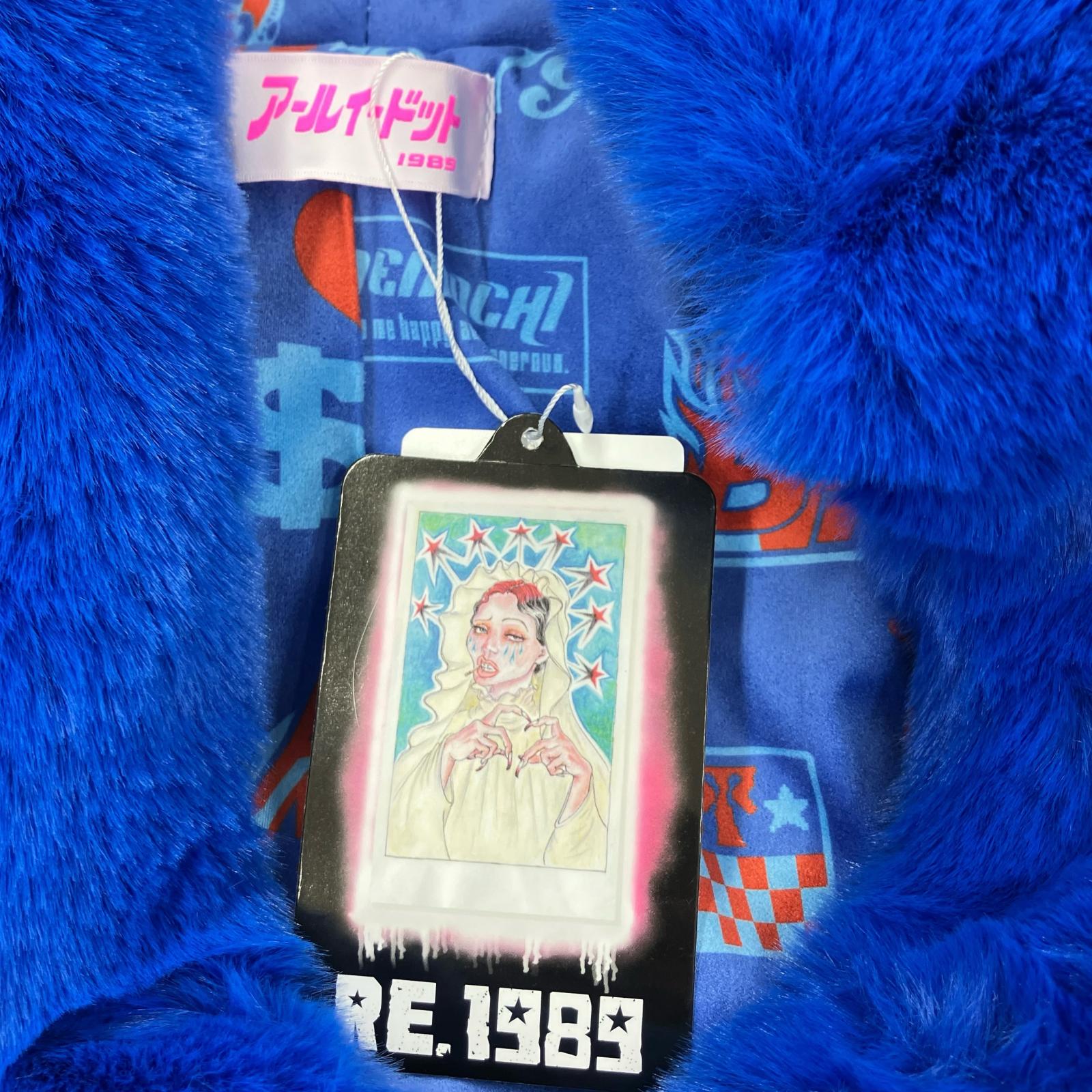 ジャケット アールイードット ファー 青