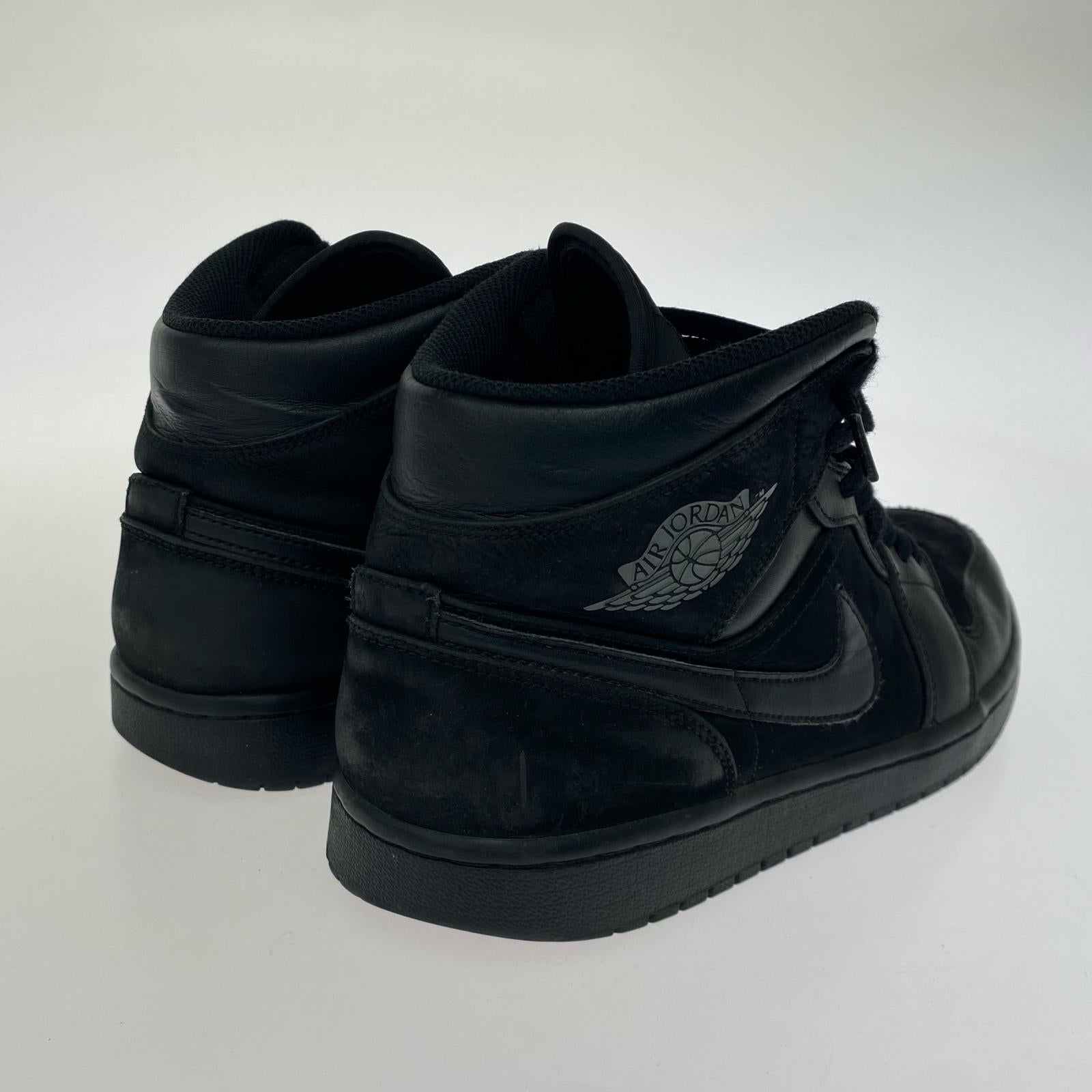 スニーカー AIR JORDAN 1 MID(27.0) 27cm (US9 UK8 1/2 EU44) ブラック