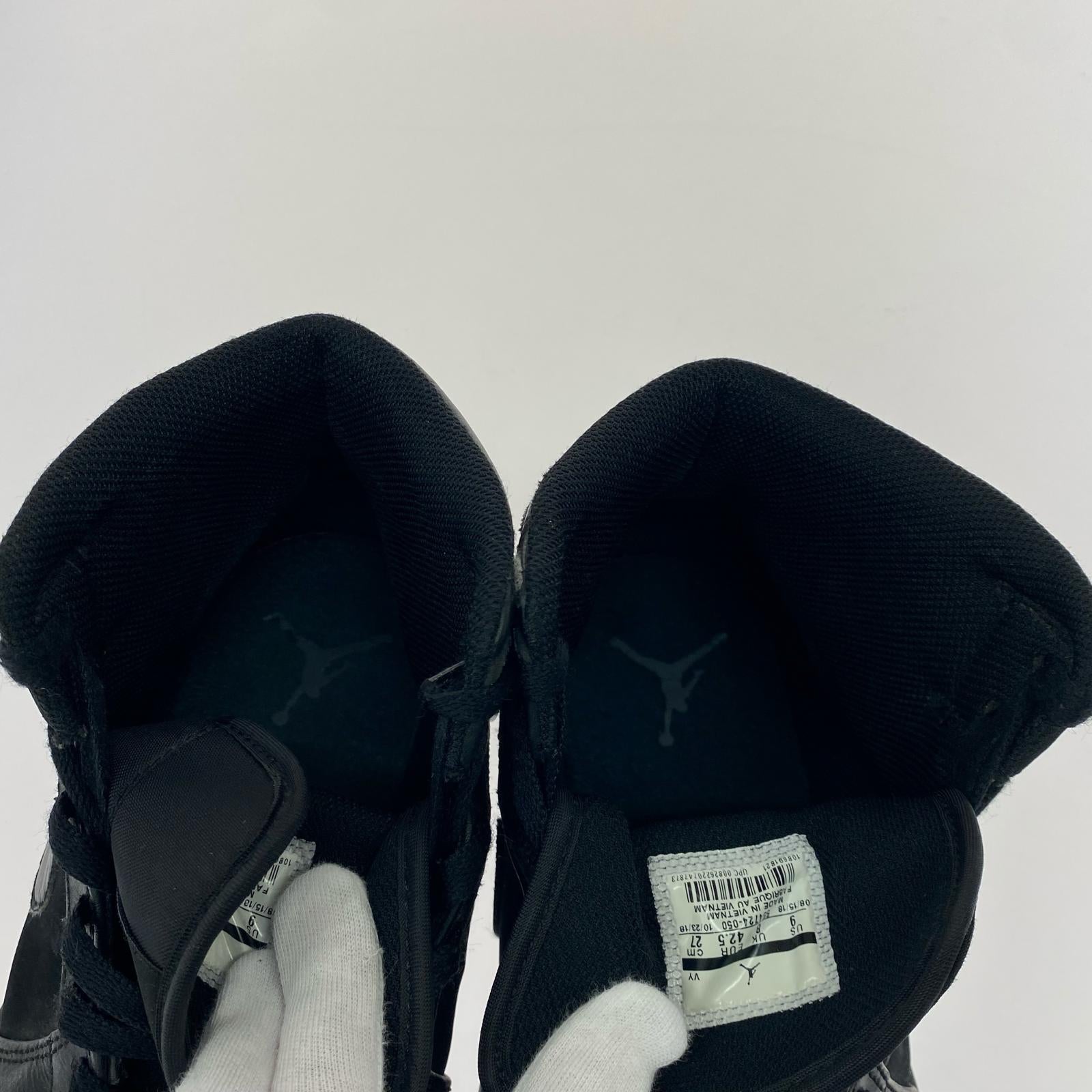 スニーカー AIR JORDAN 1 MID(27.0) 27cm (US9 UK8 1/2 EU44) ブラック
