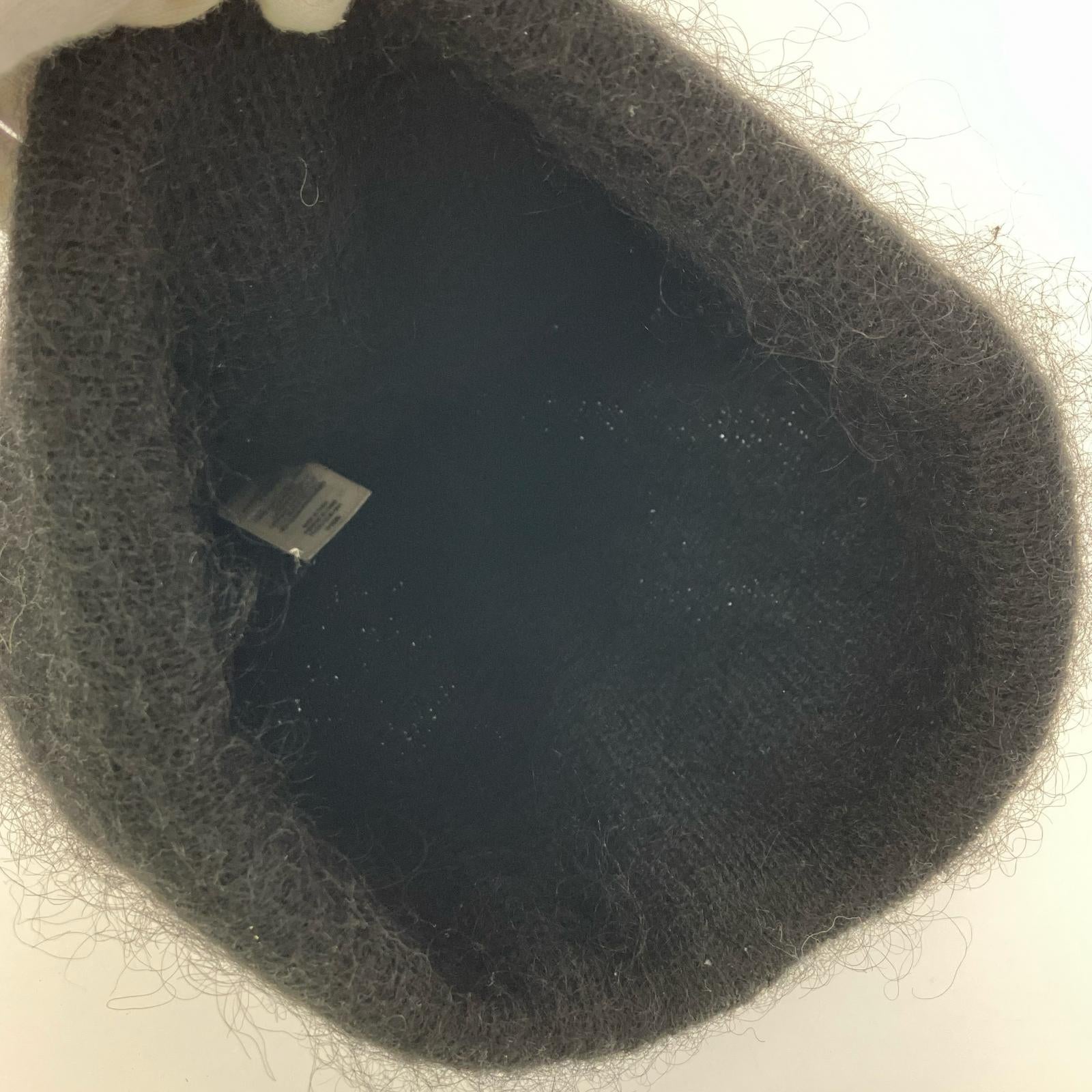 ニットキャップ 25AW Mohair Beanie BLACK 黒 ブラック