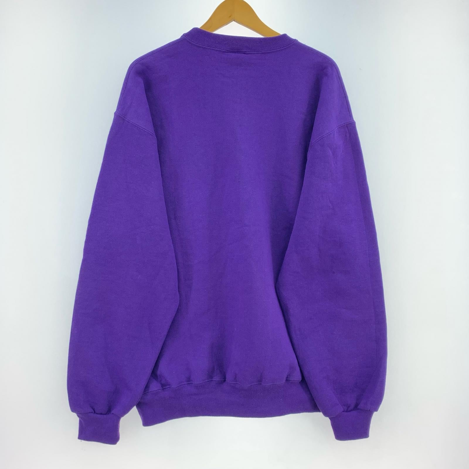 スウェット 90s RUSSELL ATHLETIC 無地 パープル(L) L パープル