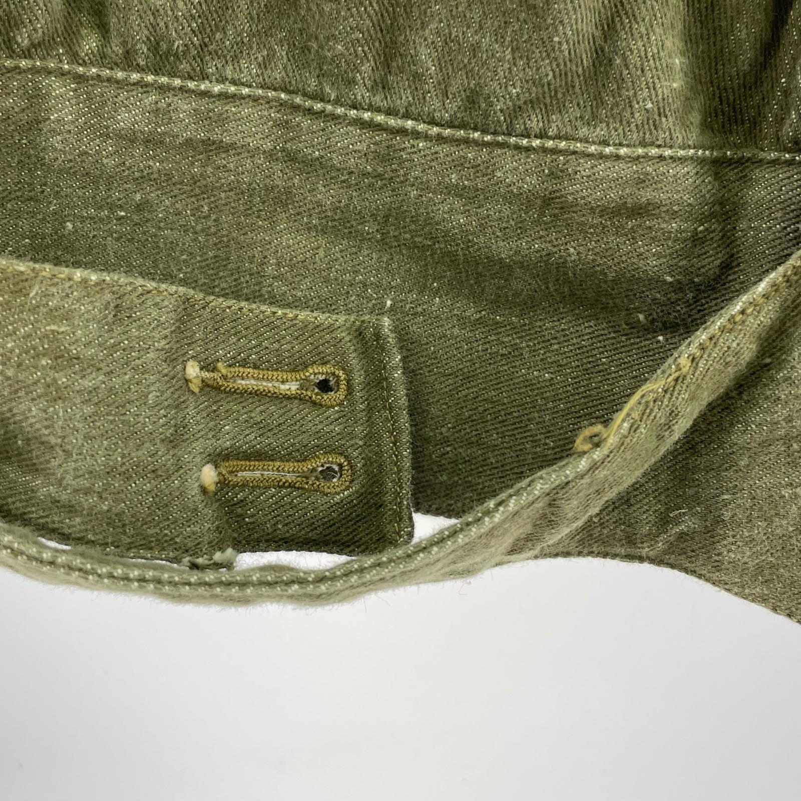 ジャケット 50s British Army Green Denim Jacket グリーン