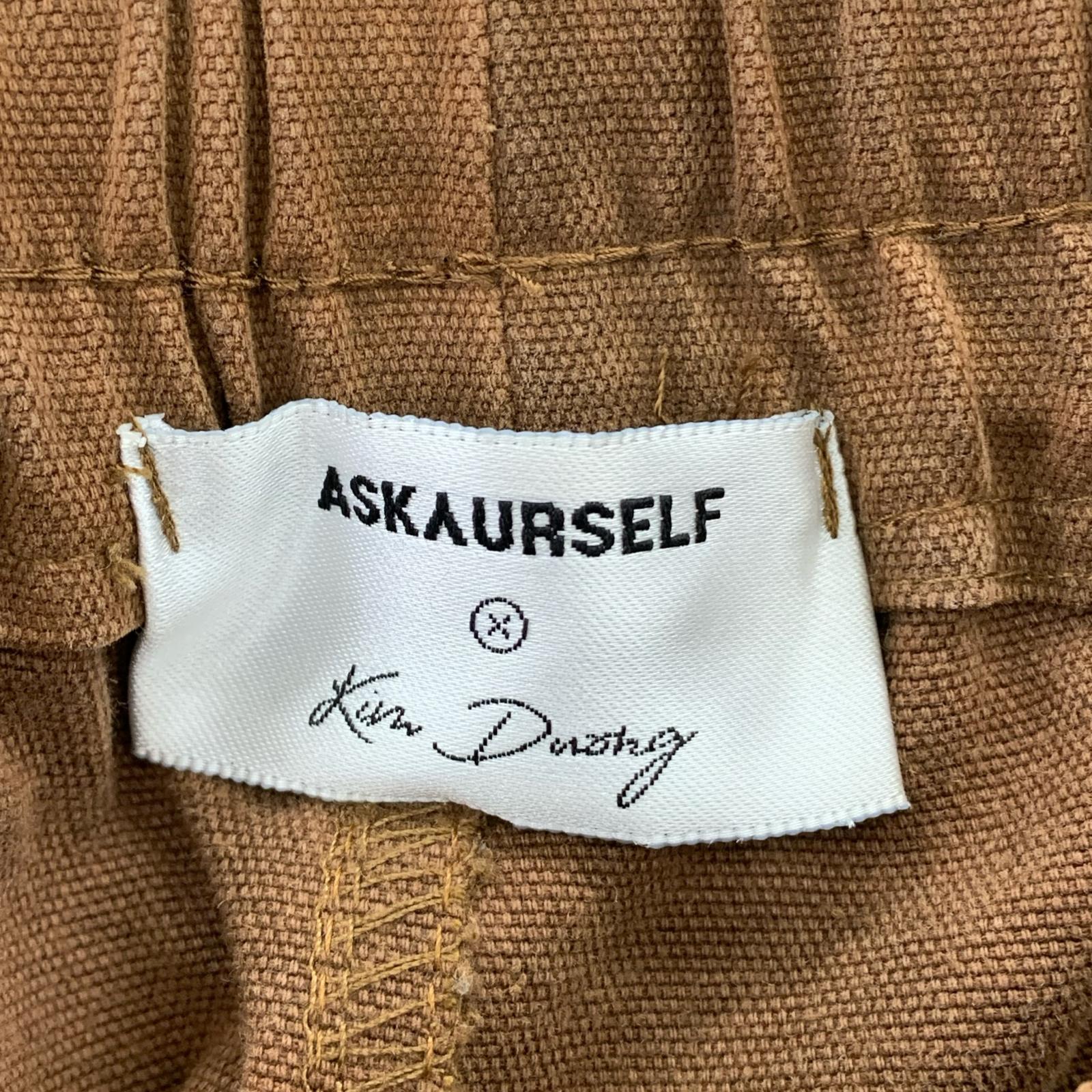 パンツ ASKYURSELF×KIM DUONG フレアカーゴ (S) S ブラウン