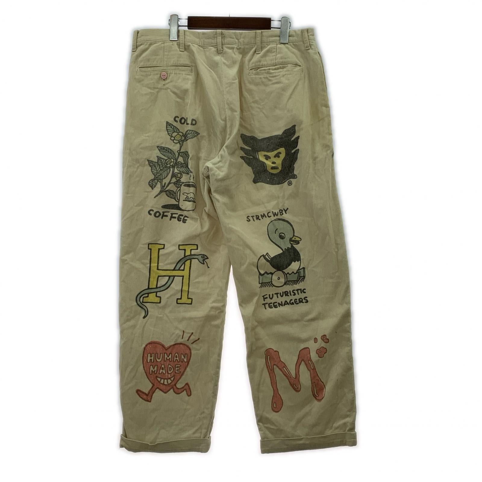 パンツ KAWS Corduroy pant (XL) ベージュ