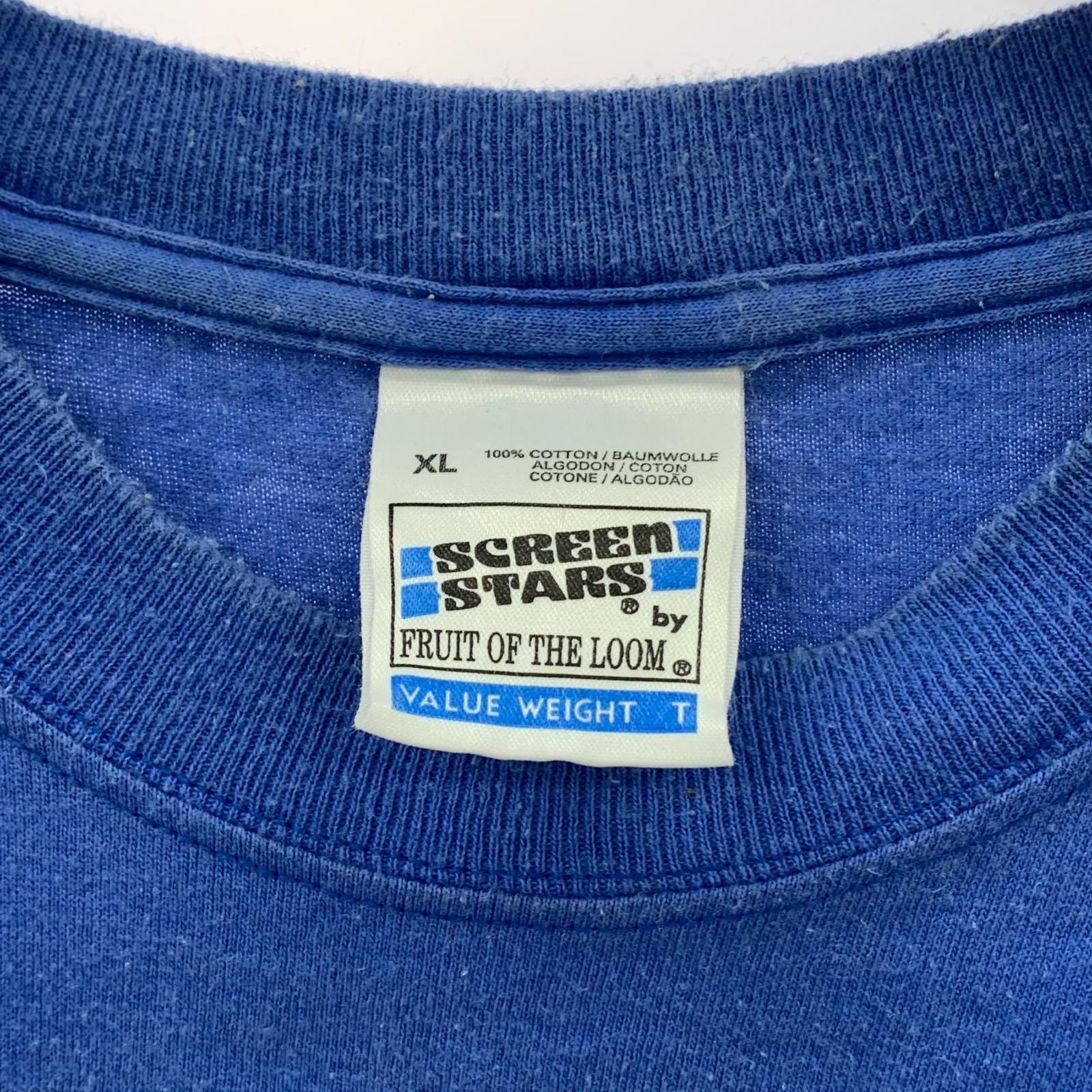 半袖Tシャツ 90s THE SIMPSONS NO MORE DUFF! (XL) 青 ブルー