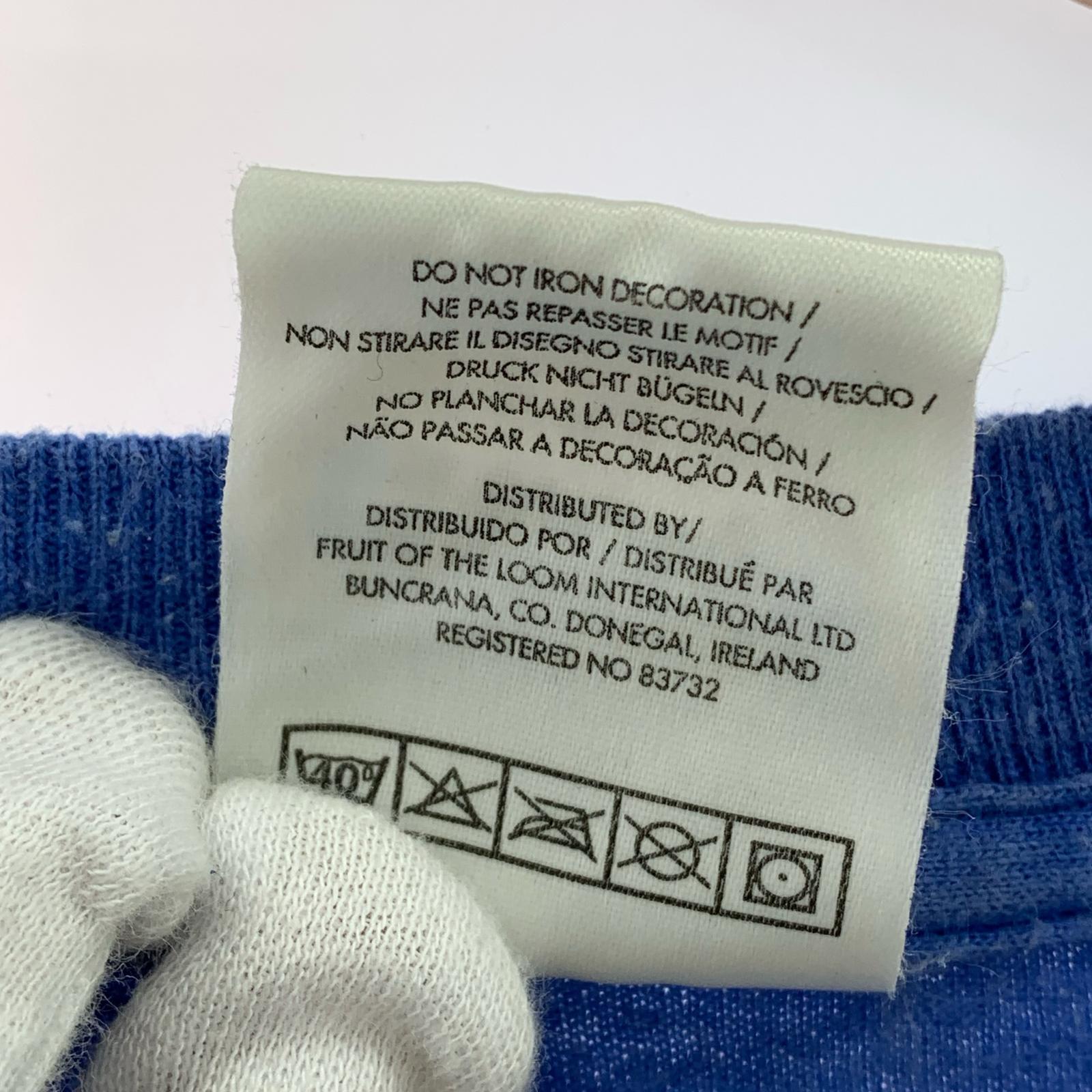 半袖Tシャツ 90s THE SIMPSONS NO MORE DUFF! (XL) 青 ブルー