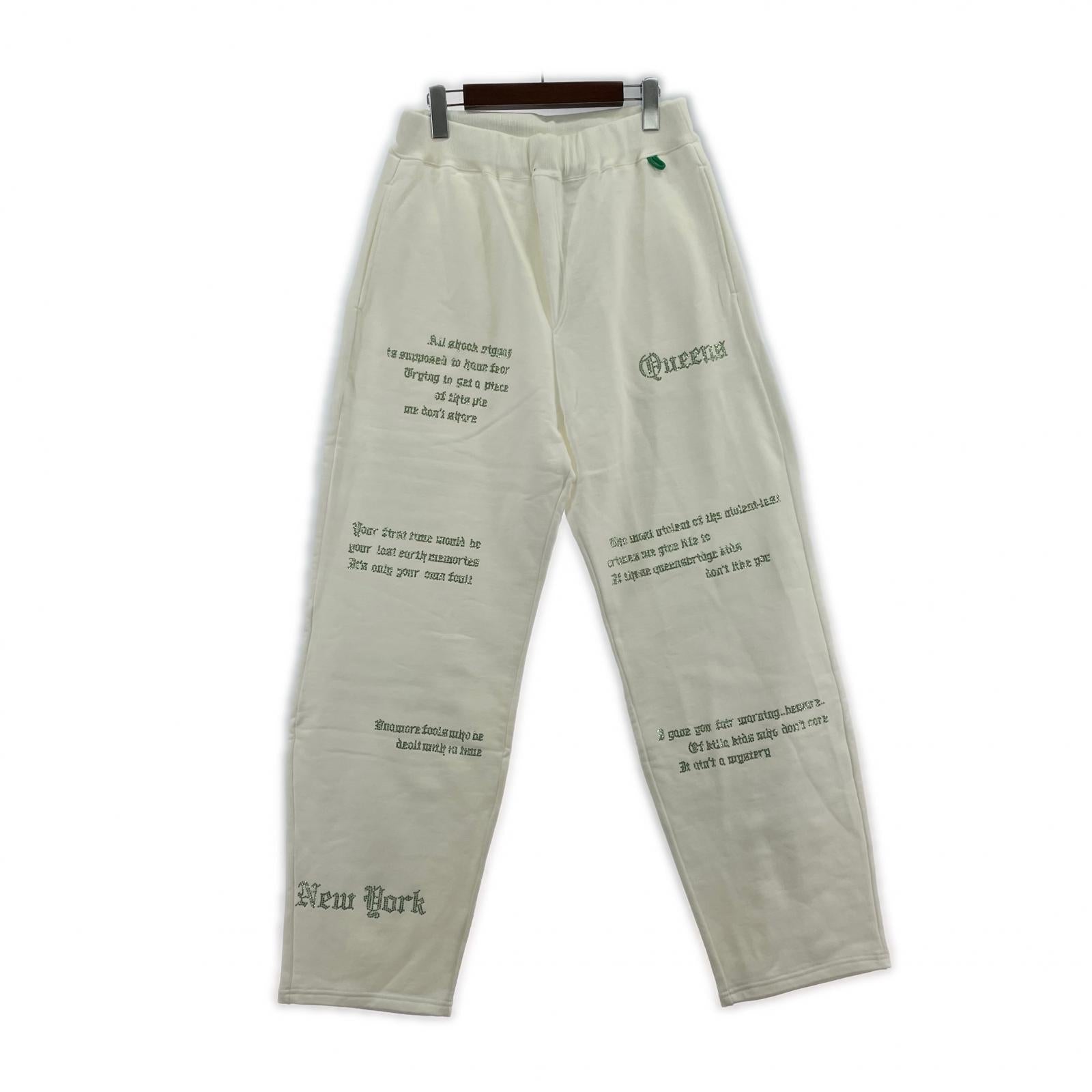 パンツ INNOCENCE NY QUEENS BAGGY SWEAT PANTS M ホワイト