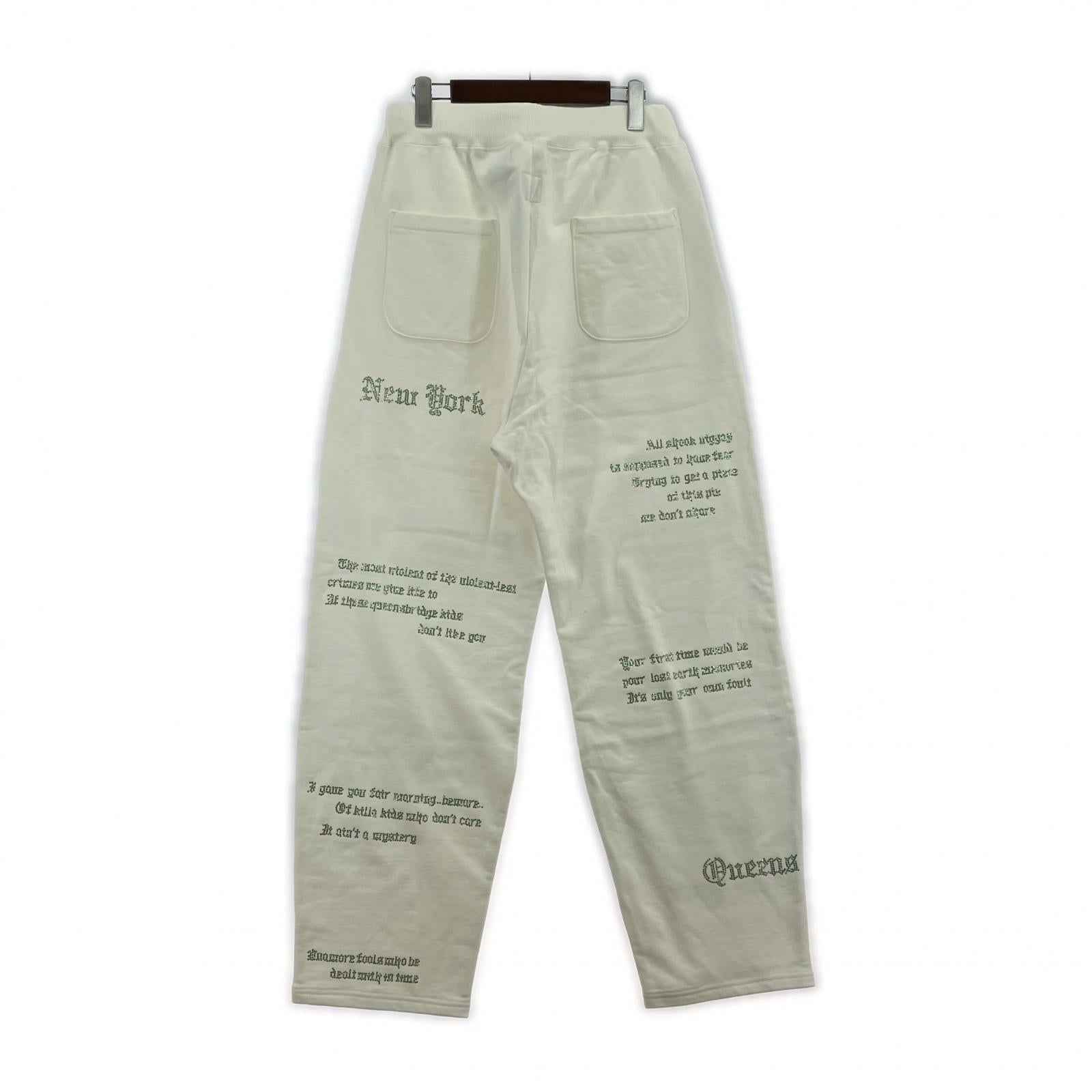 パンツ INNOCENCE NY QUEENS BAGGY SWEAT PANTS M ホワイト