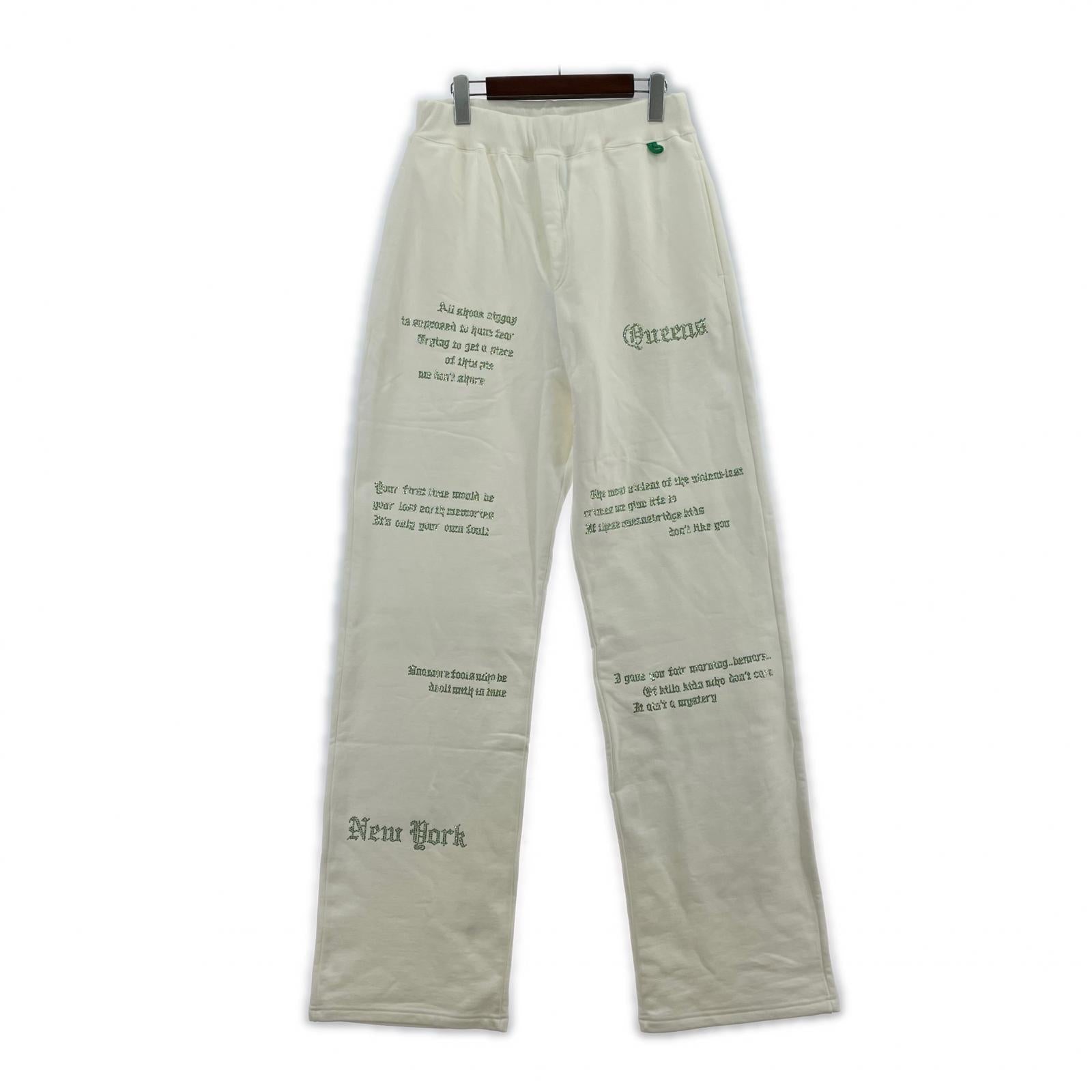 パンツ INNOCENCE NY QUEENS BAGGY SWEAT PANTS M ホワイト