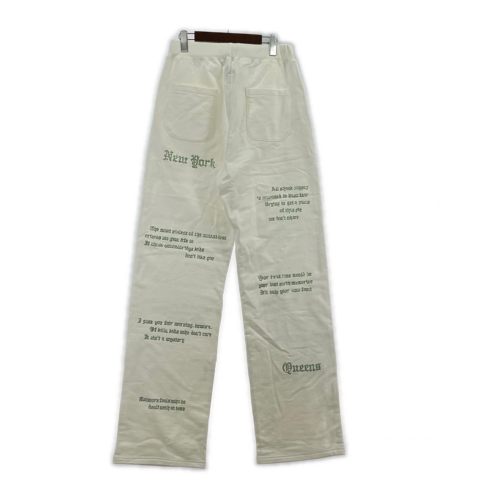 パンツ INNOCENCE NY QUEENS BAGGY SWEAT PANTS M ホワイト