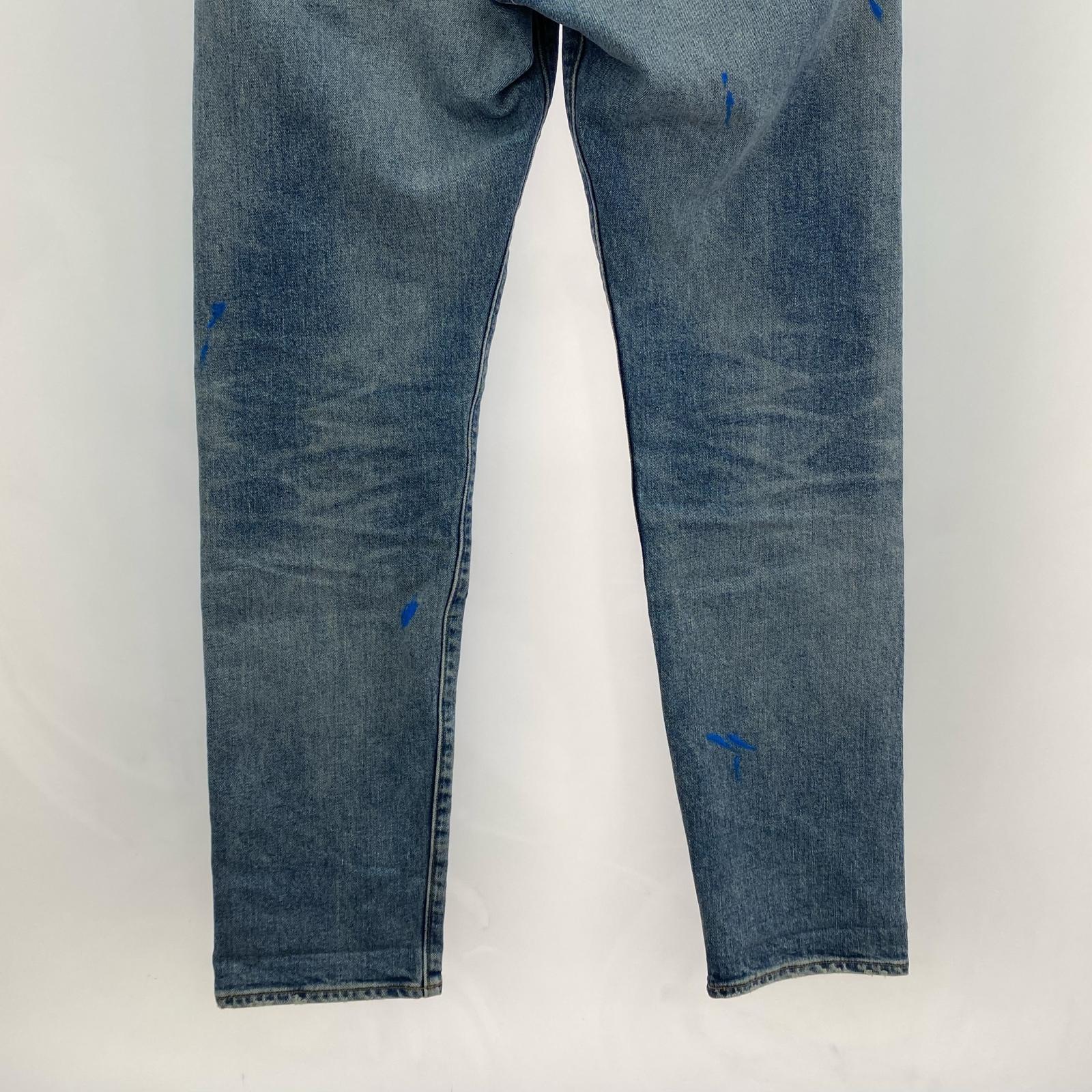 デニムパンツ MADE&CRAFTED 502 ダメージペイント加工(30) 30 ブルー