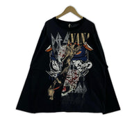長袖Tシャツ ink リメイクバンドTシャツ タグ付 ブラック