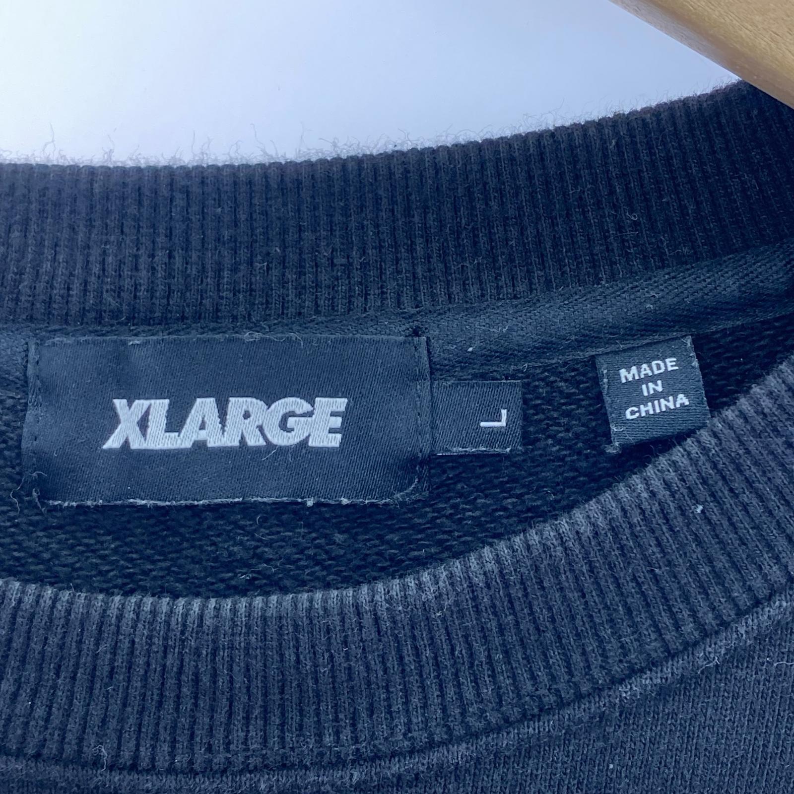 パーカー COLLEGE LOGO CREWNECK SWEAT(L) L ブラック