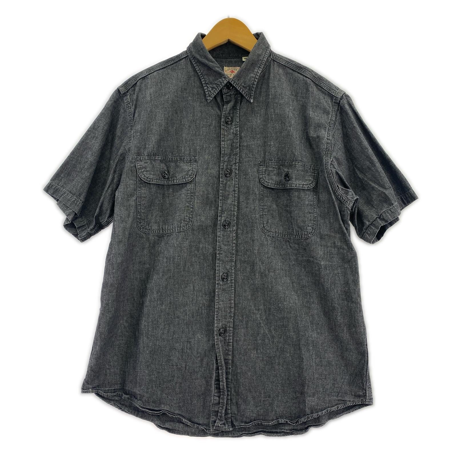 半袖シャツ CHAMBRAY WORK SHIRT グレー (M) M ブラック