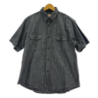 半袖シャツ CHAMBRAY WORK SHIRT グレー (M) M ブラック