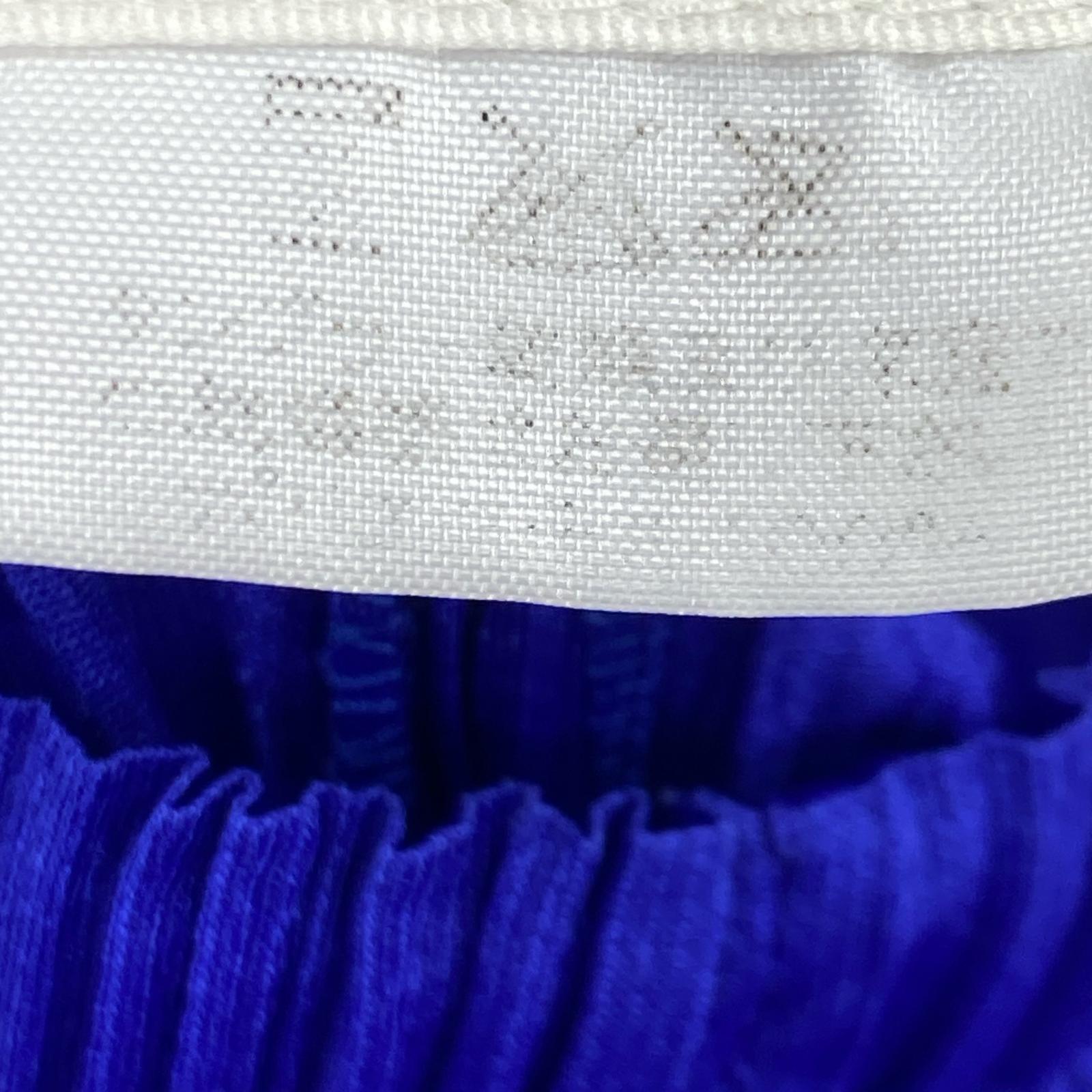 パンツ PLEATS PLEASE プリーツパンツ 青 ブルー