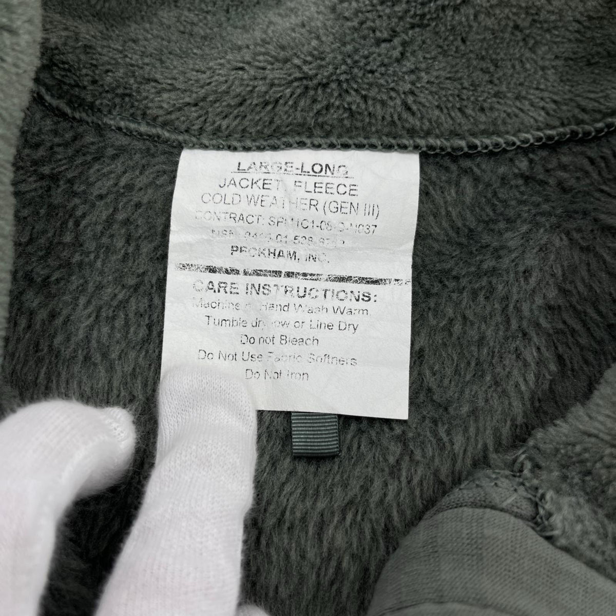 ミリタリージャケット U.S. ARMY GEN3 ECWCS FLEECE JACKET L L カーキ
