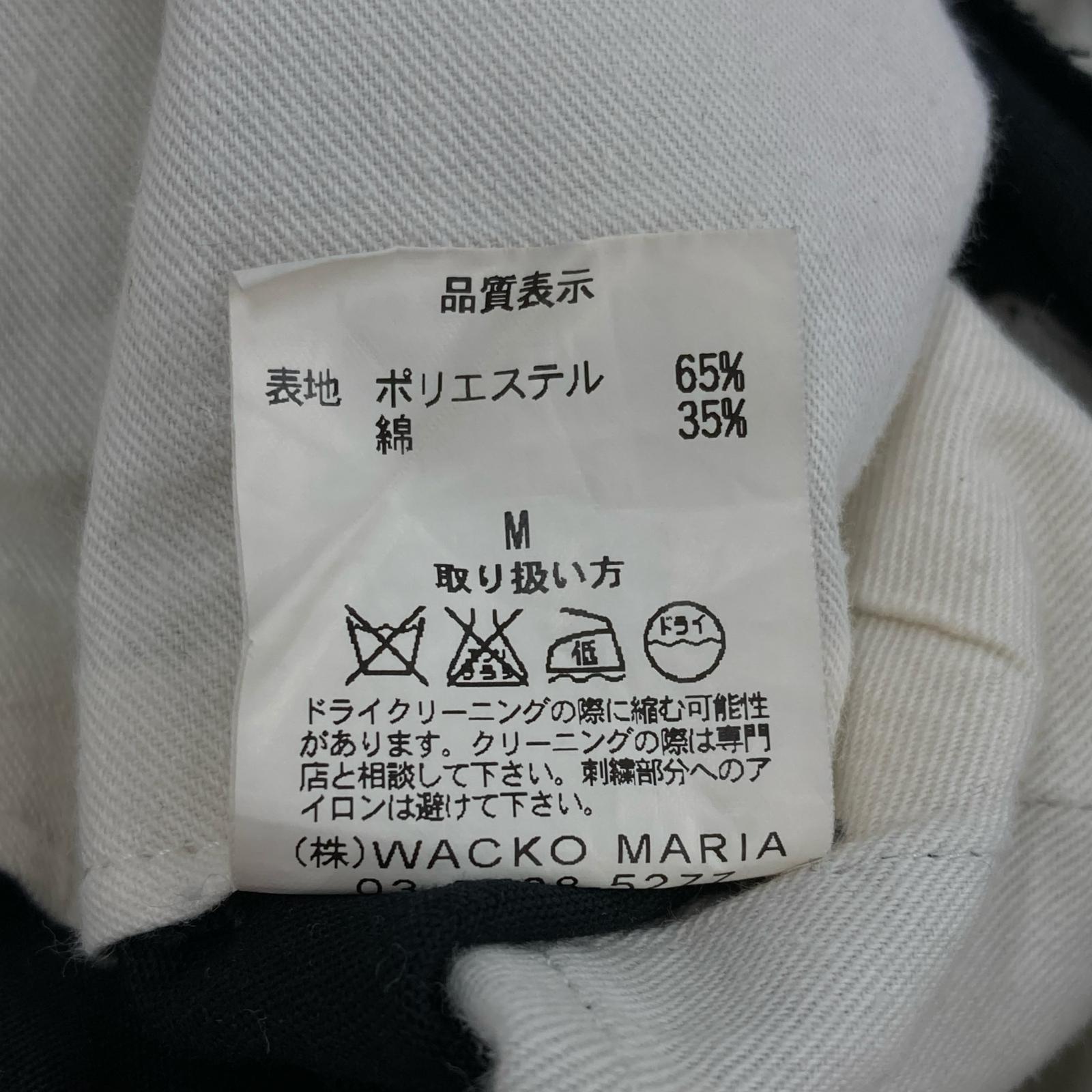 パンツ WACKO MARIA ロゴチェーン刺繍 テーパードパンツ 33 ブラック M ブラック
