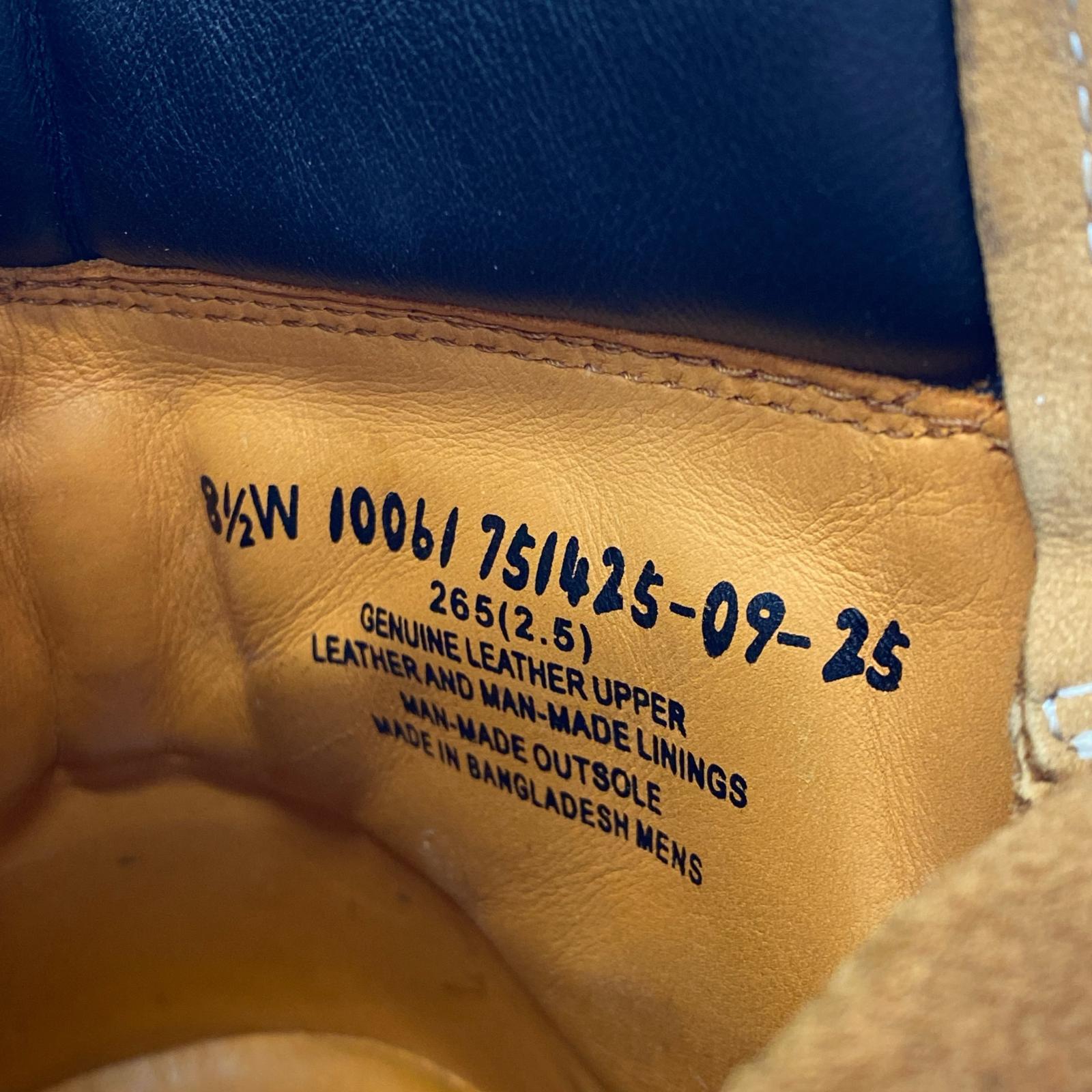 ブーツ 6inch Premium Boots 26.5cm 26.5cm (US8 1/2 UK8 EU43) ブラウン