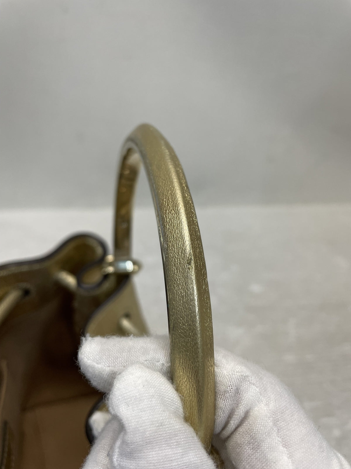 JIMMY CHOO ボンボンスター バゲット2WAYバッグ ゴールド