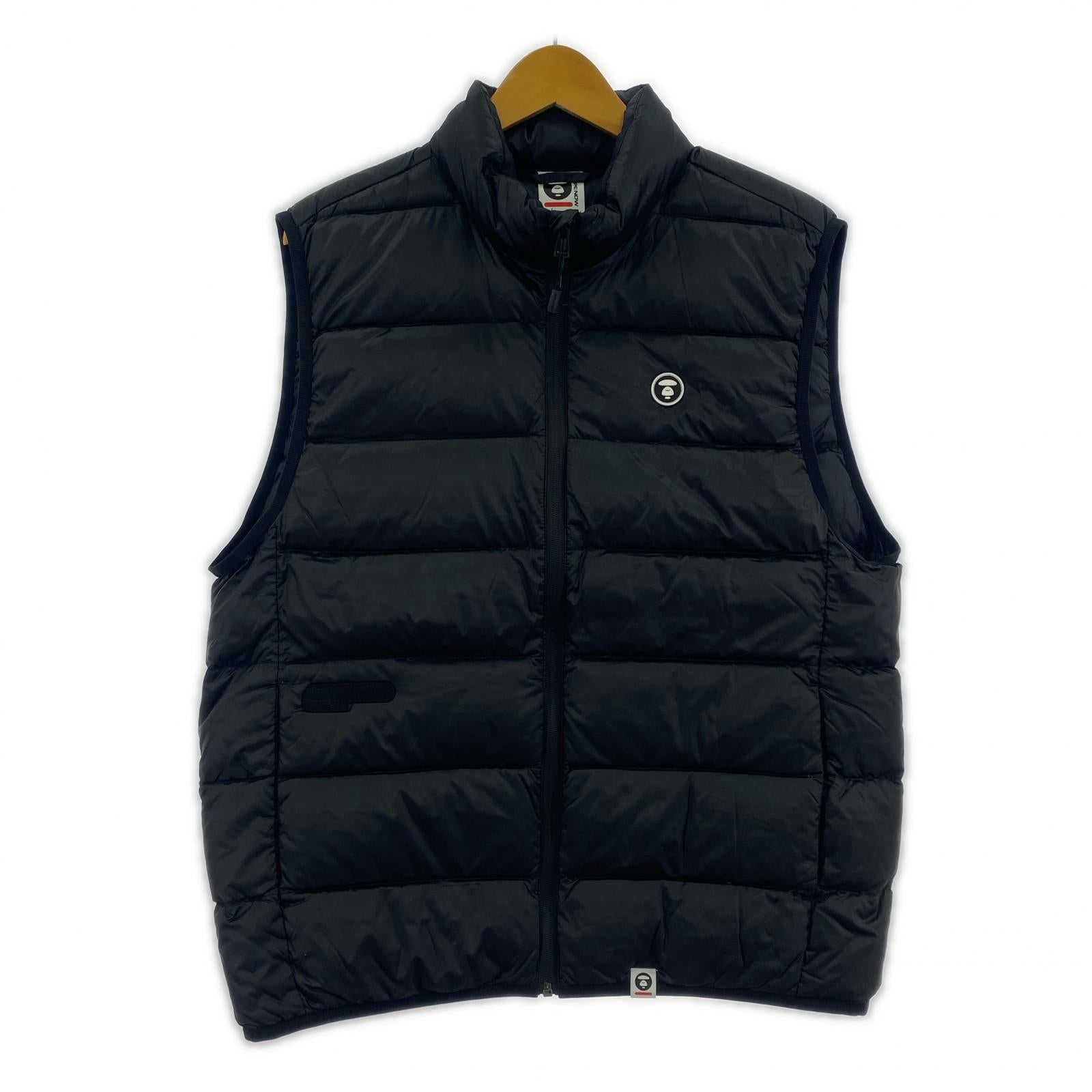 ダウンベスト AAPE NOW DOWN VEST L ブラック