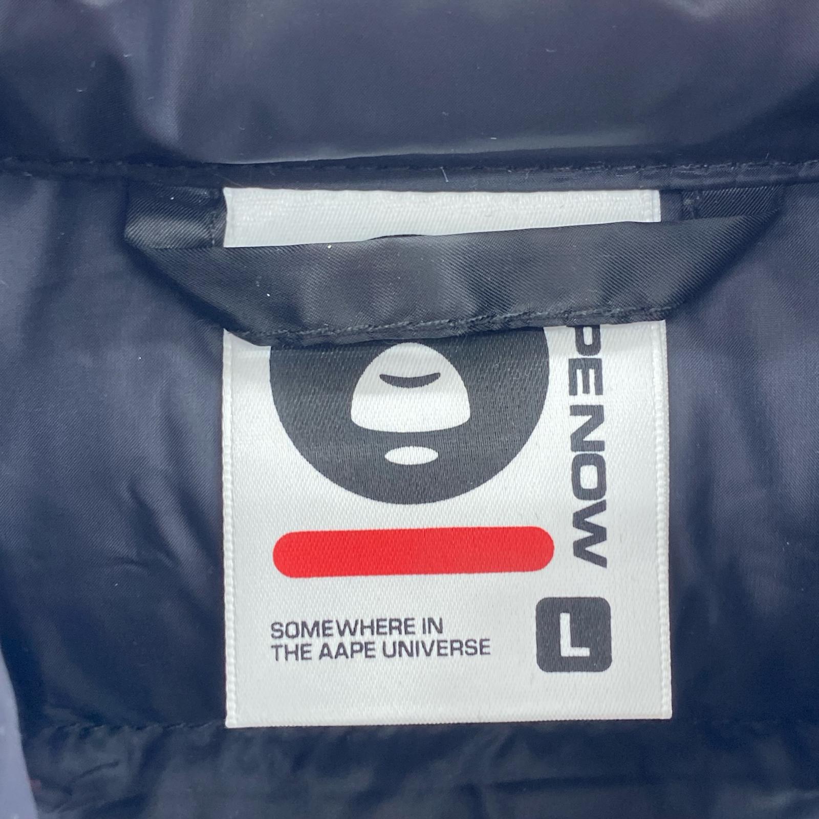 ダウンベスト AAPE NOW DOWN VEST L ブラック
