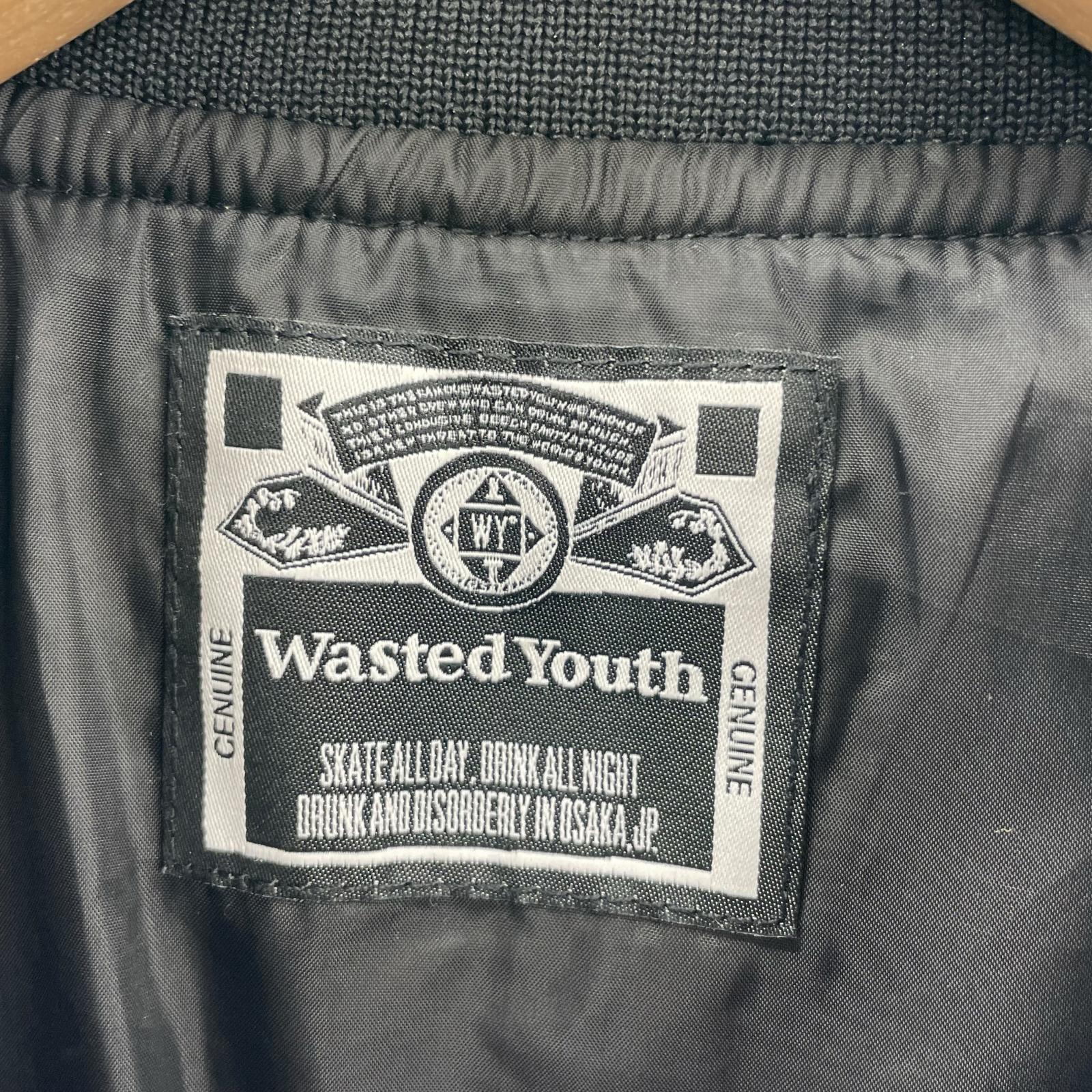 ジャケット Wasted youth Quilted Puff Jacket Black M ブラック