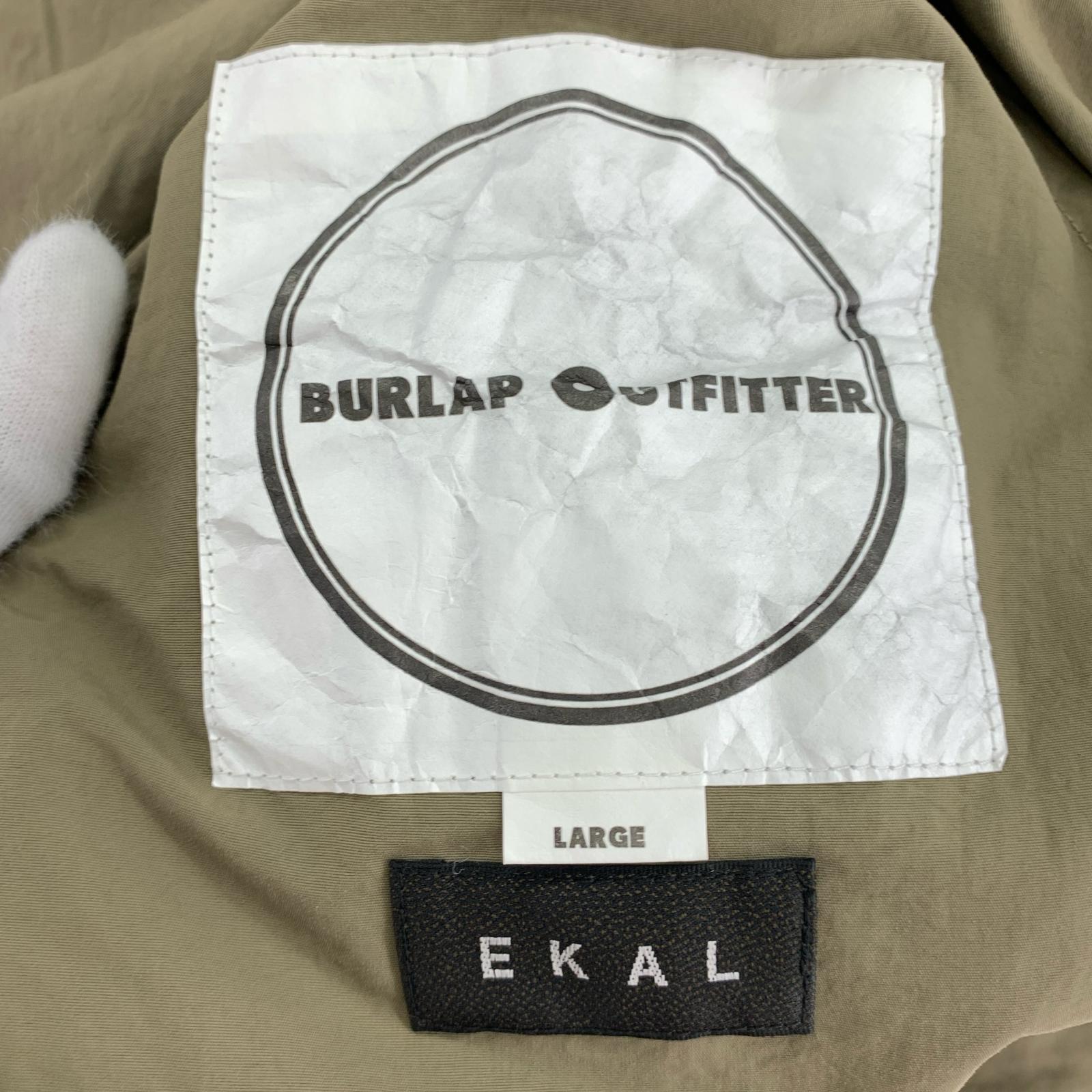 長袖シャツ BURLAP OUTFITTER × EKAL サプレックス カーキ (L) L カーキ