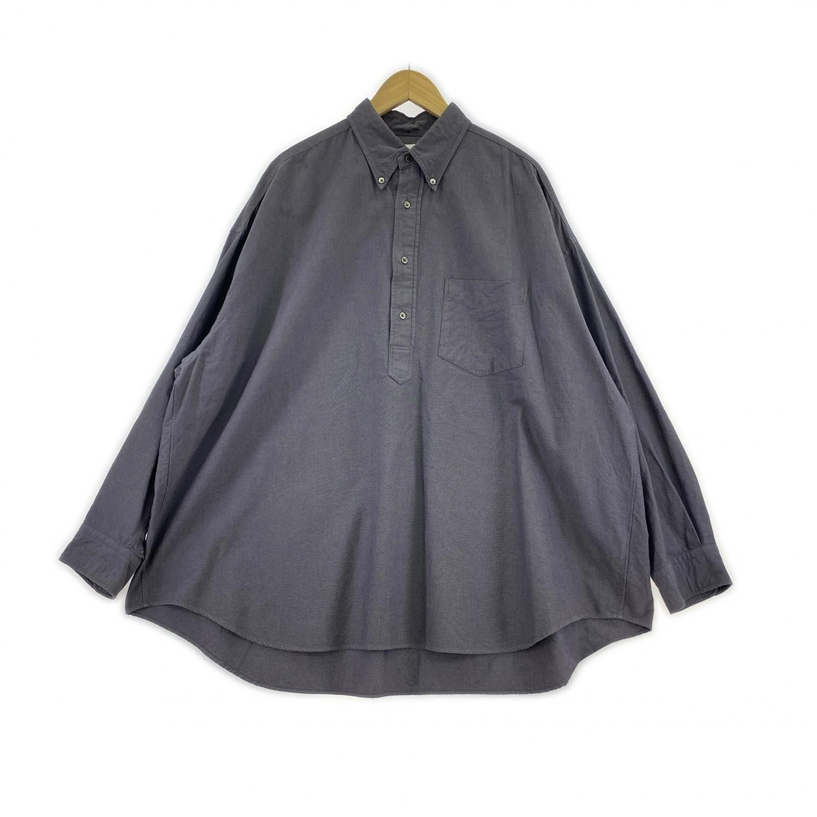 長袖シャツ Oxford Oversized B.D Pullover 紺 (F) フリー