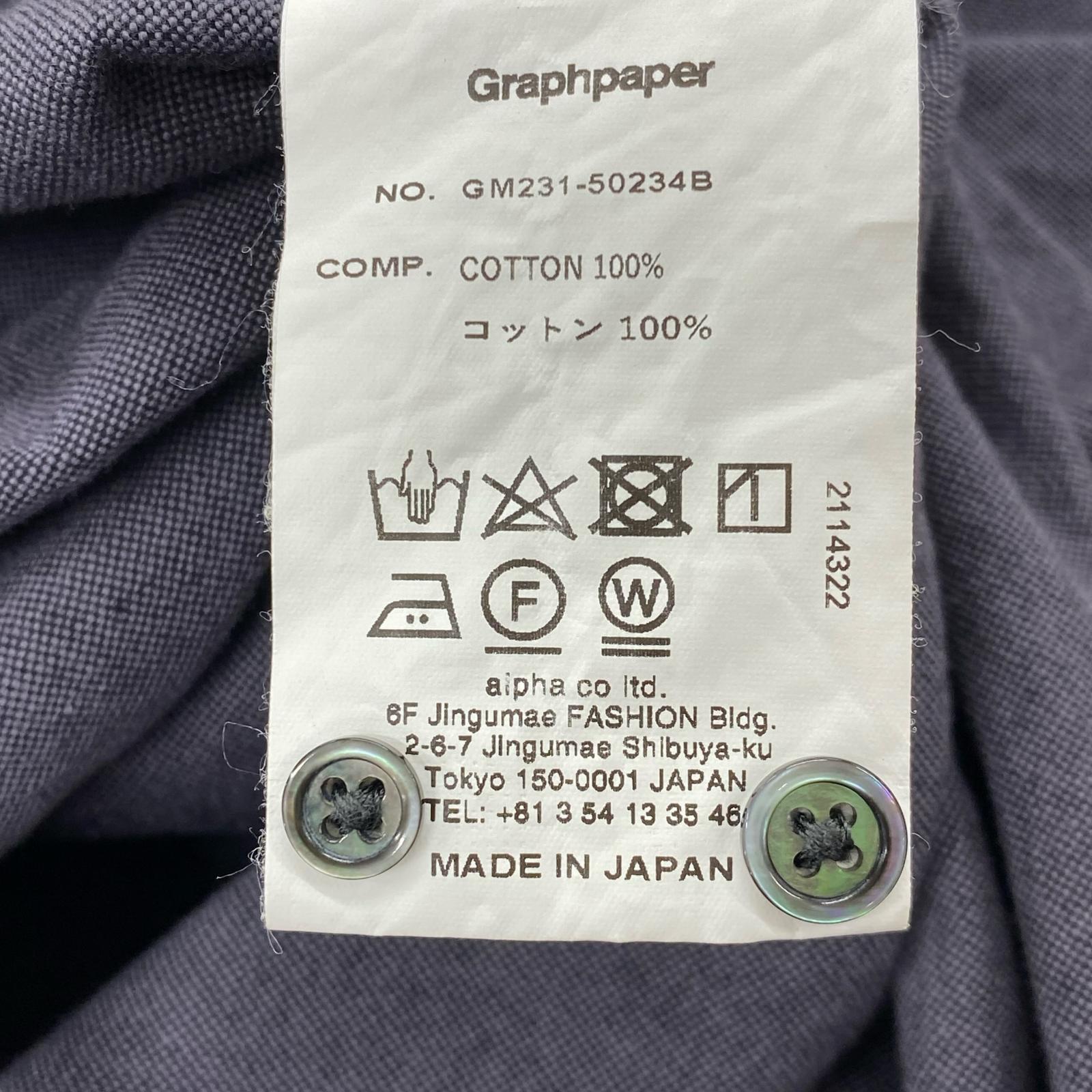 長袖シャツ Oxford Oversized B.D Pullover 紺 (F) フリー