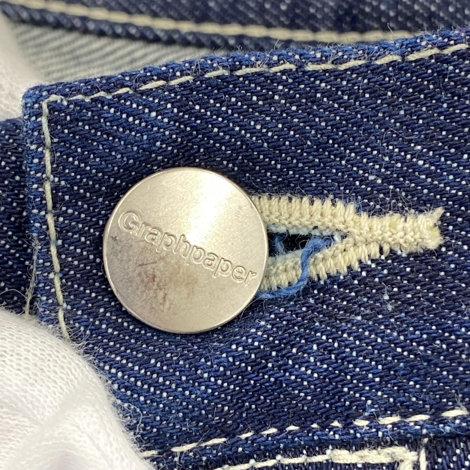 デニムパンツ Selvage Denim 5 Pocket Tapered 紺 (2)