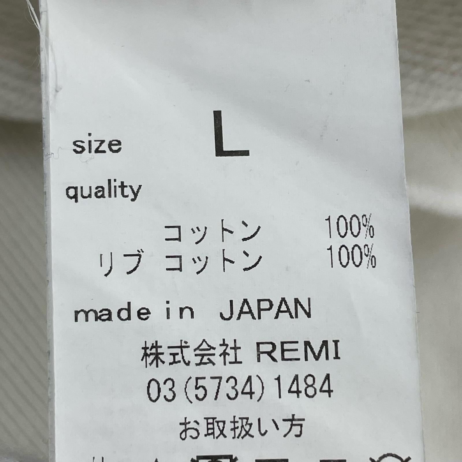 スウェット REMI RELIEF スウェット・トレーナー L ホワイト