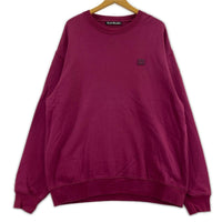 長袖Tシャツ 19SS Oversized Face Sweatshirt ボルドー M