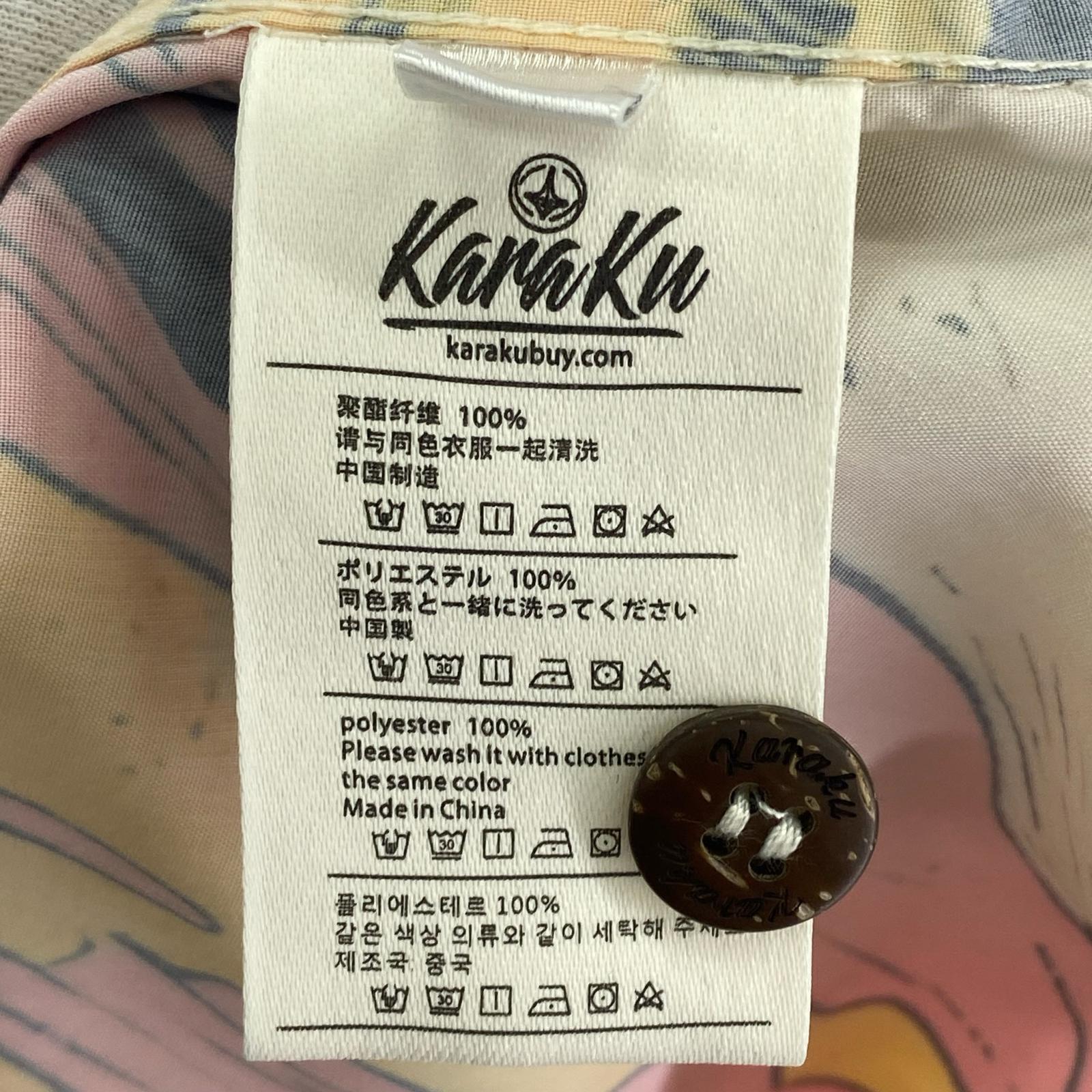 半袖シャツ Karaku 化け猫 L マルチカラー