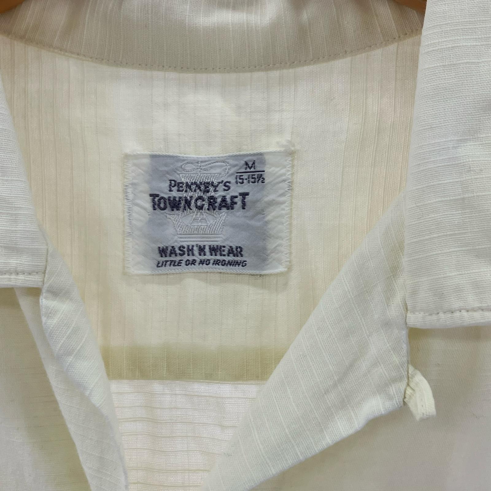 半袖シャツ 60s オープンカラーシャツ M M ホワイト