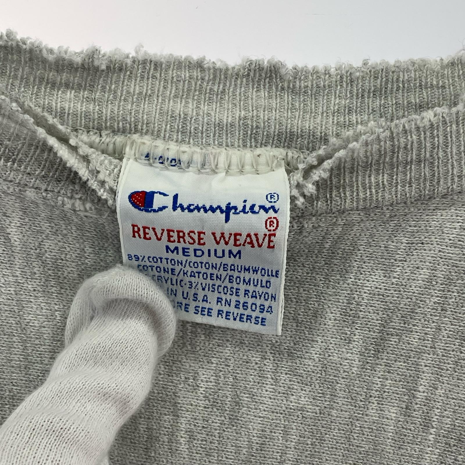 スウェット 90s REVERSE WEAVE USA製 目無し グレー M M グレー