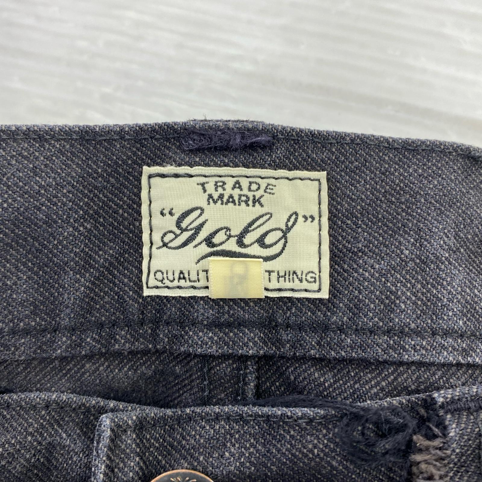 デニムパンツ gold ※カットオフ M ブラック