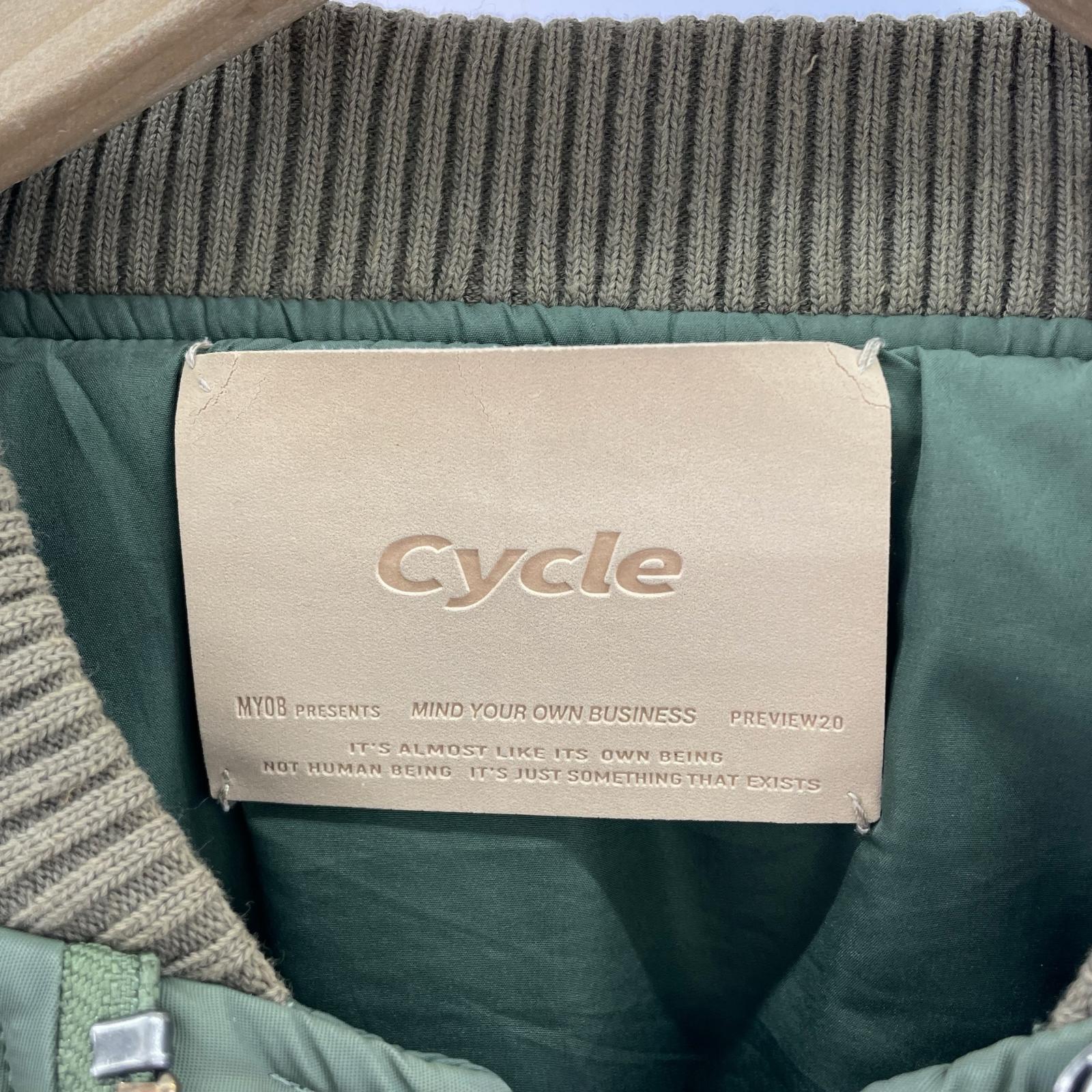 ジャケット Cycle By Myob ECO NYLON RIB MA-1 カーキ
