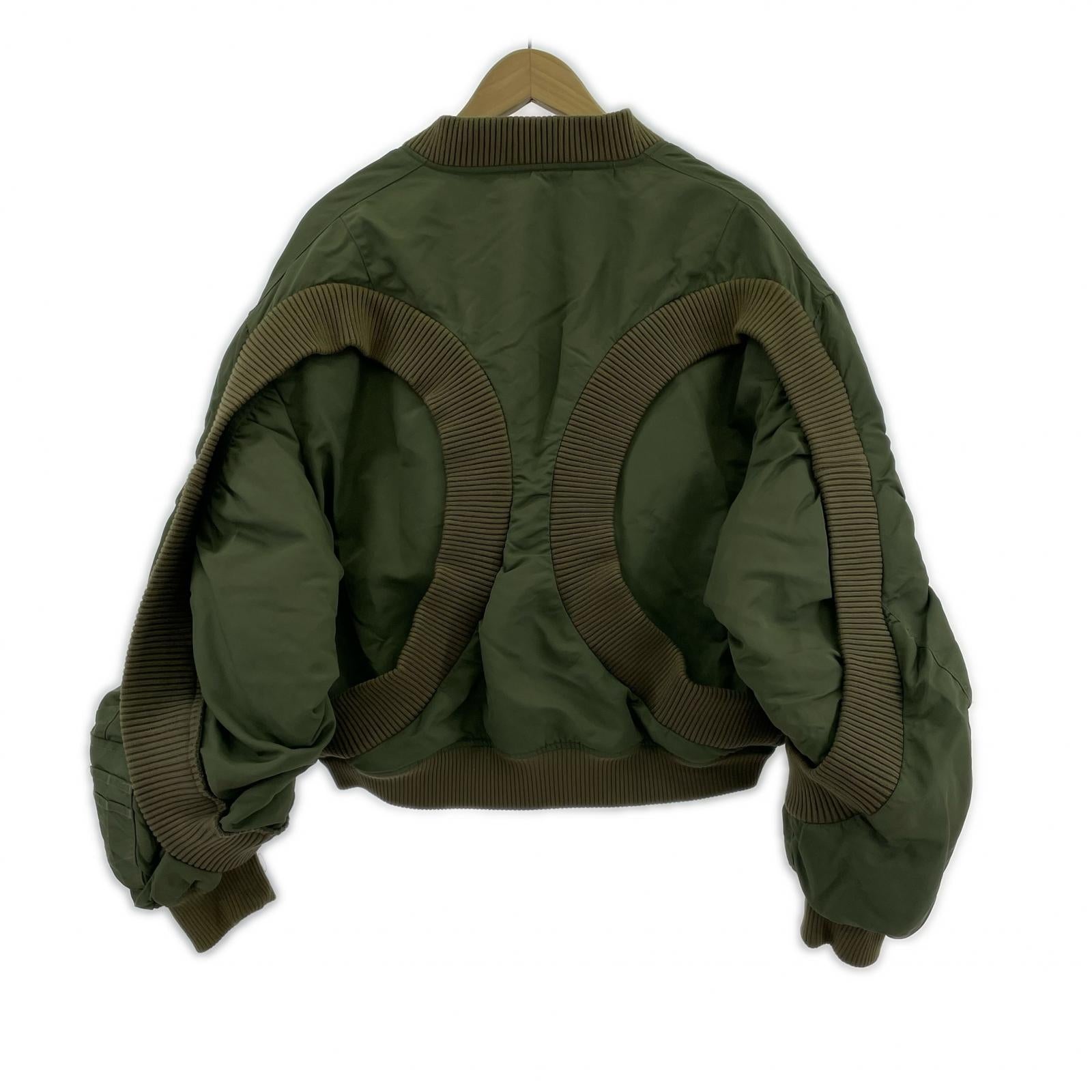 ジャケット Cycle By Myob ECO NYLON RIB MA-1 カーキ