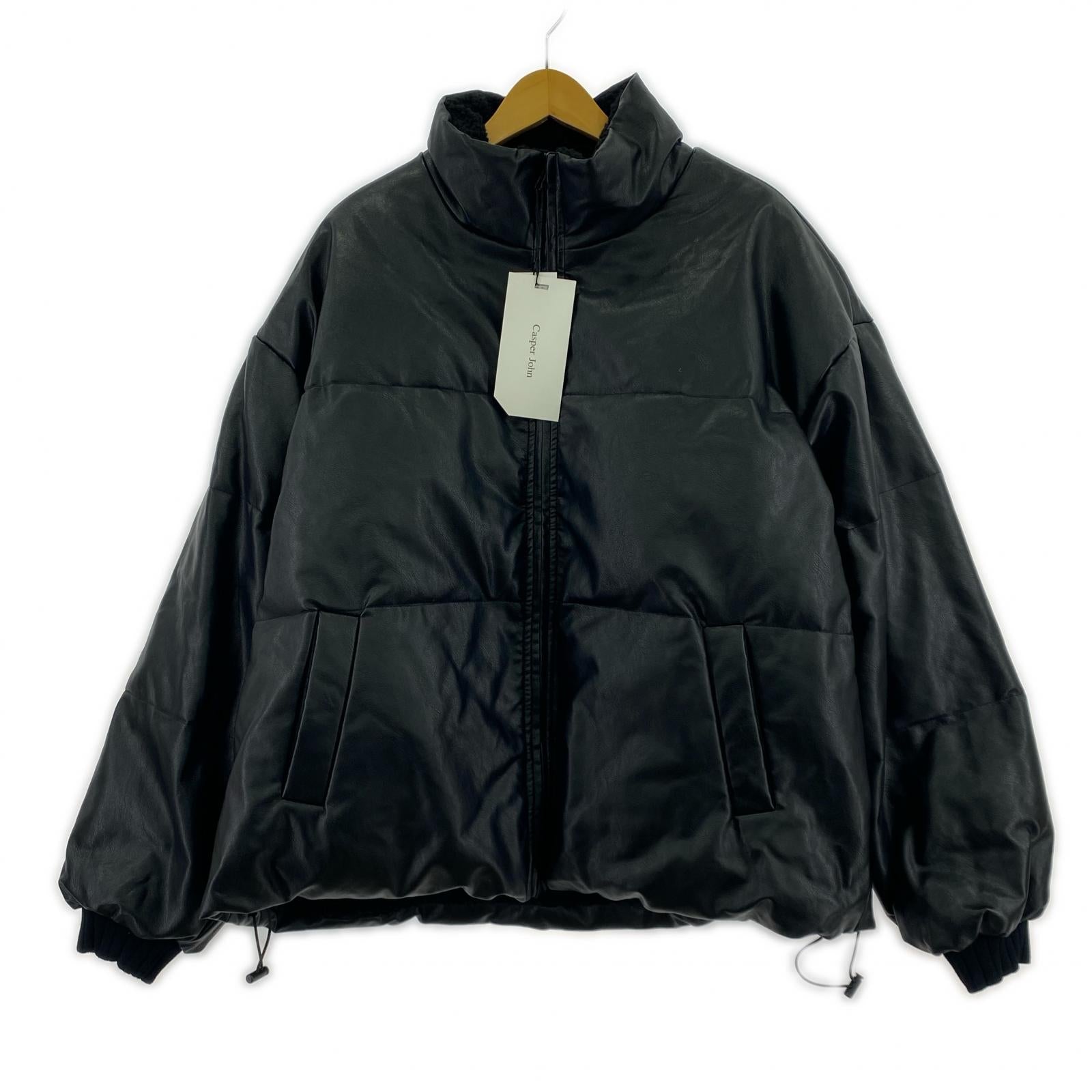 ジャケット CASPER JOHN リバーシブル 新品 ボアジャケット M ブラック