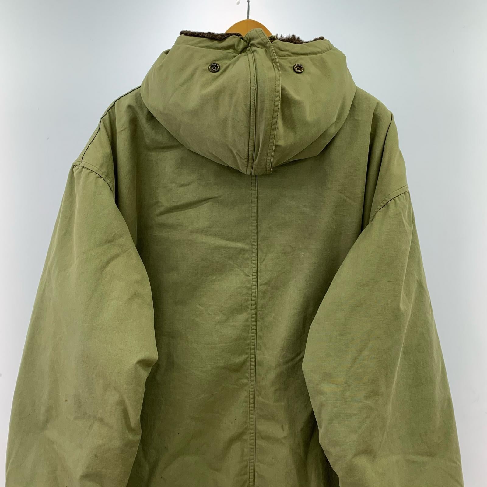 ジャケット US.NAVY アルパカライナー オーバーコート 48 カーキ