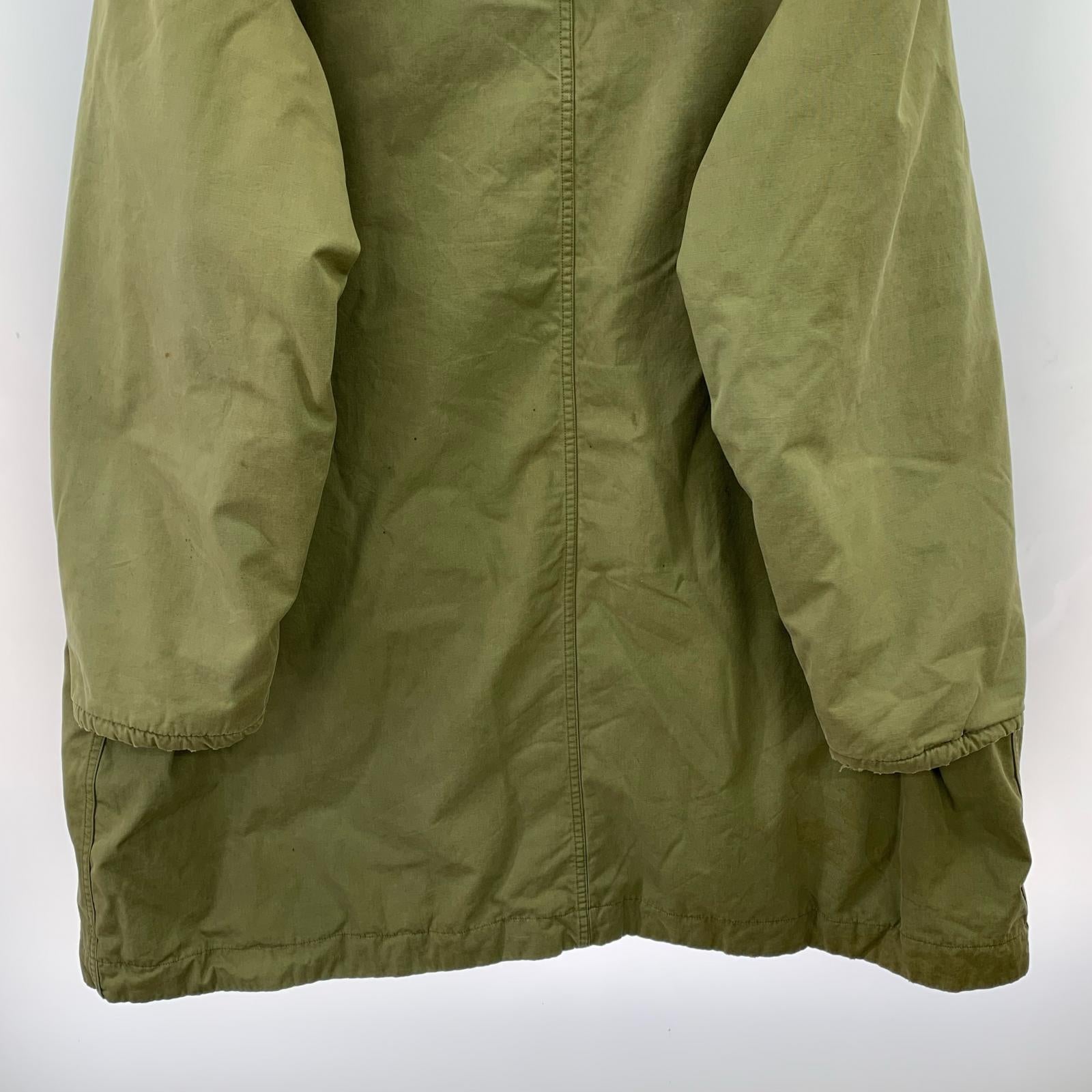 ジャケット US.NAVY アルパカライナー オーバーコート 48 カーキ
