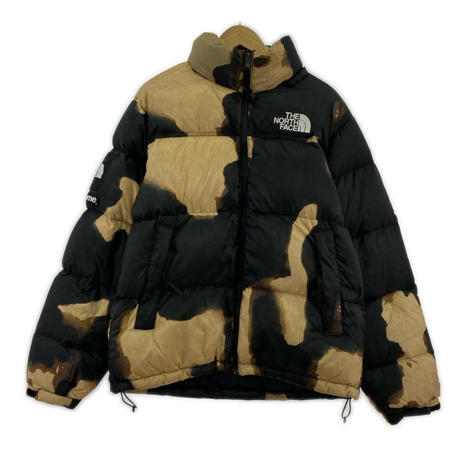 ダウンジャケット ×SUPREME Bleached Nuptse M
