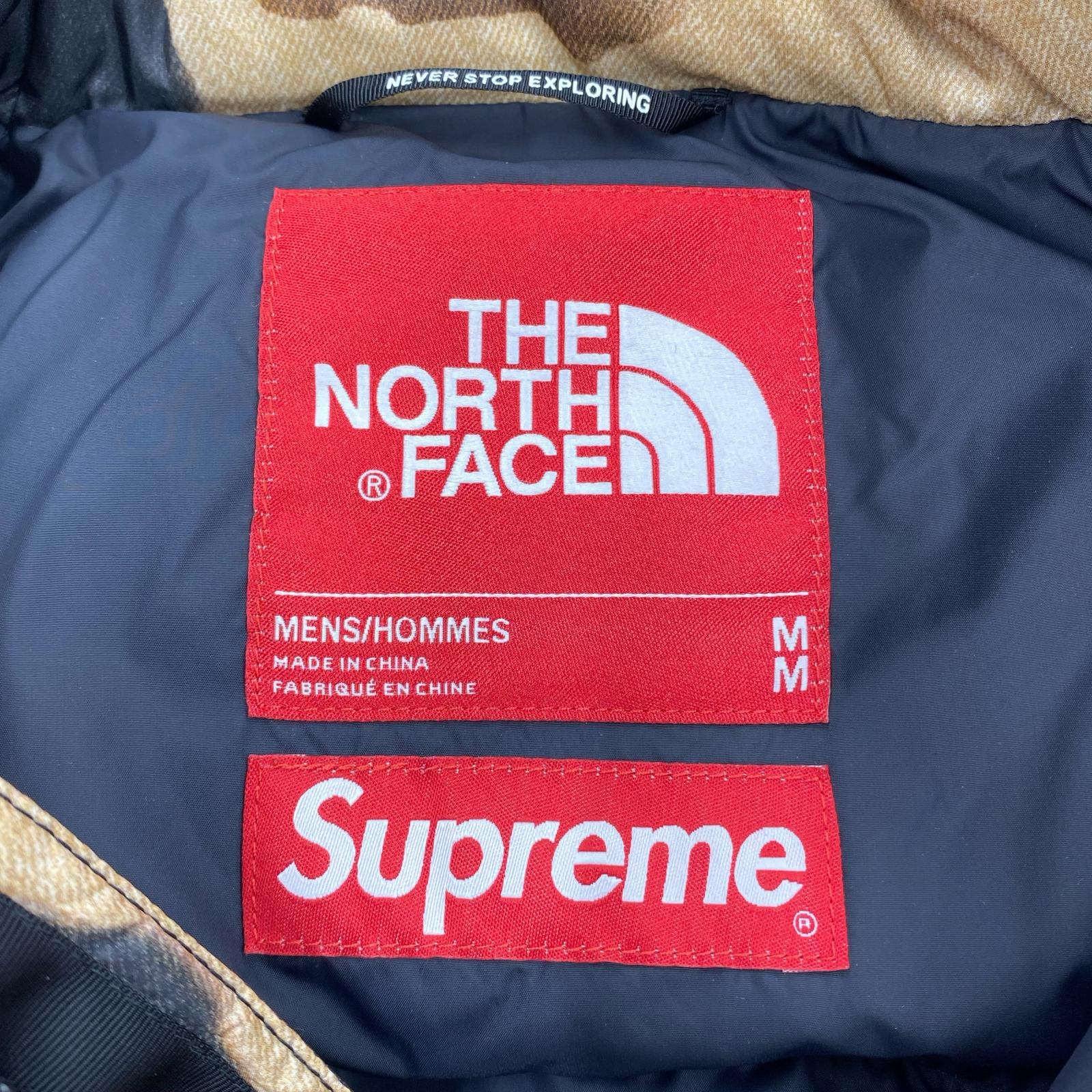 ダウンジャケット ×SUPREME Bleached Nuptse M